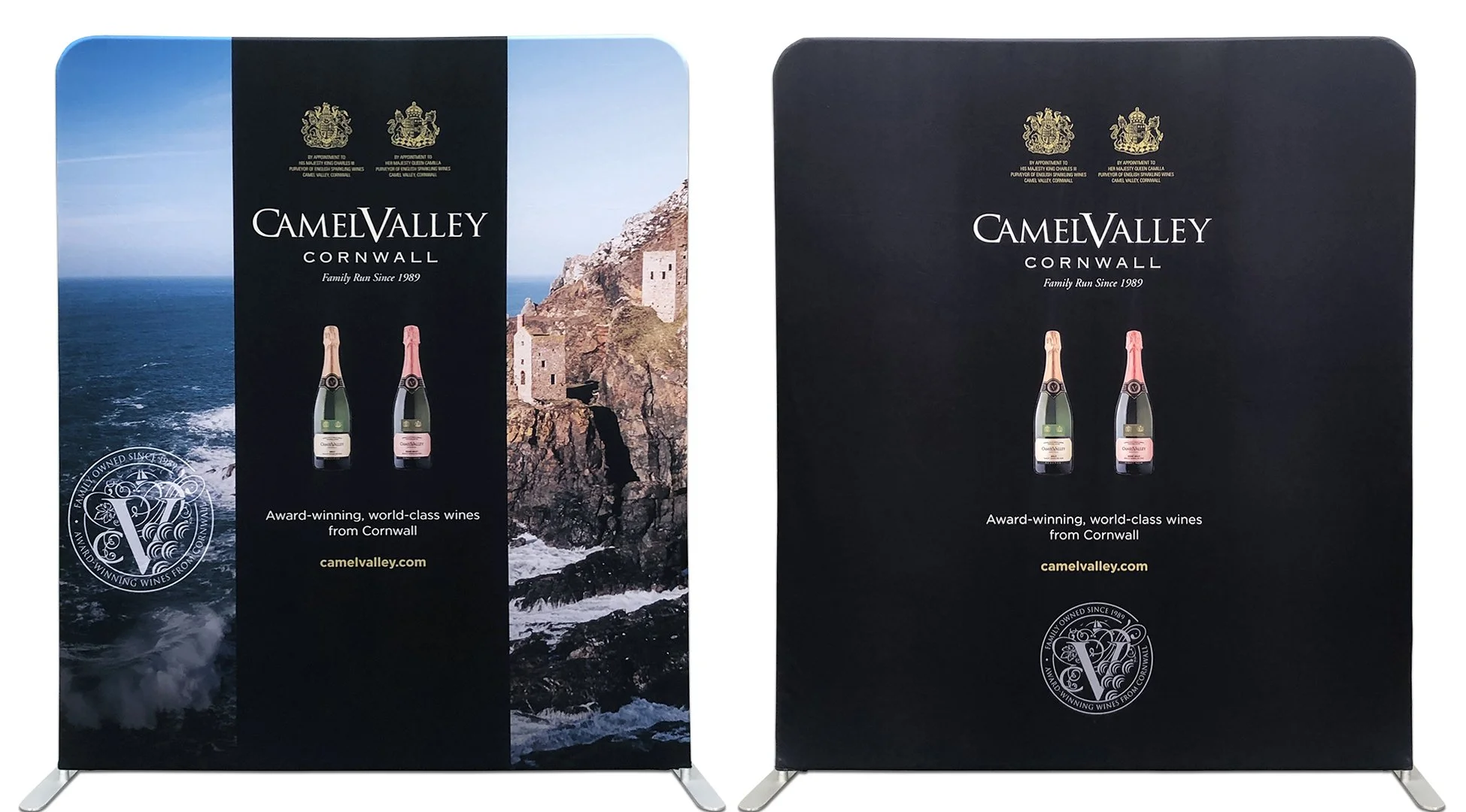 Camel Valley Double Sided Fabric Display