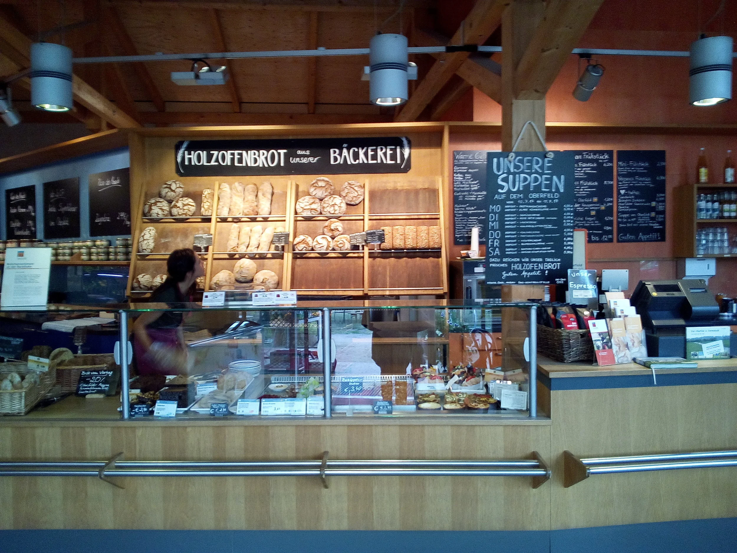 Hofgut Bakery. They have a spelt bread called 'Dinkel Twister', that tastes super delicious. 