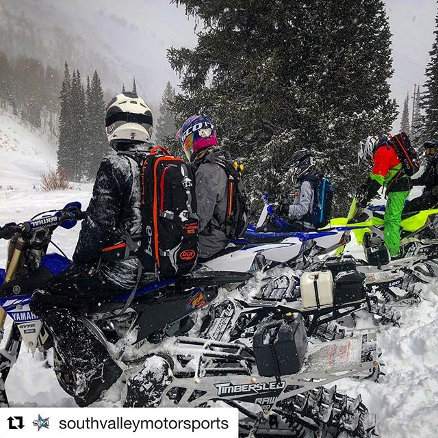 Utah snowbikers head in to South Valley to get your #snowbike bottoming kit! #Repost @southvalleymotorsports with @get_repost
・・・
Our first SVM Employee Snowbike Ride Day was a success.