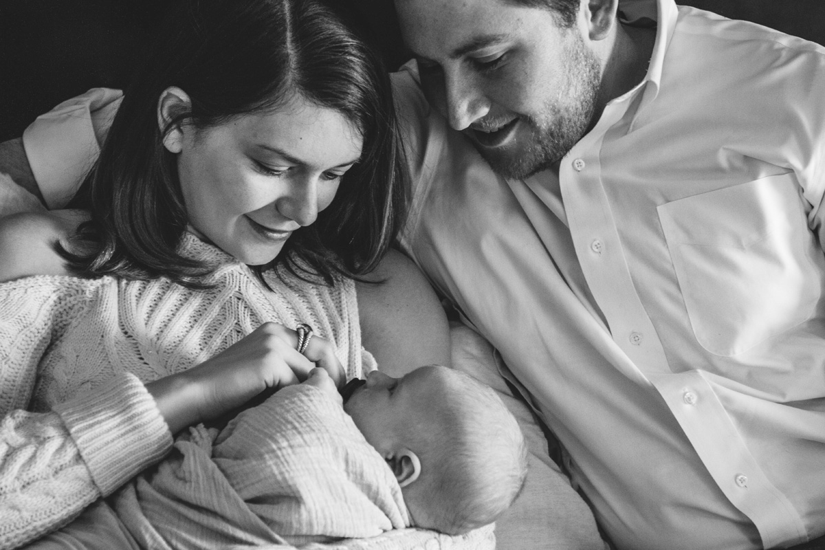 newborn session three of us - laura barr photography