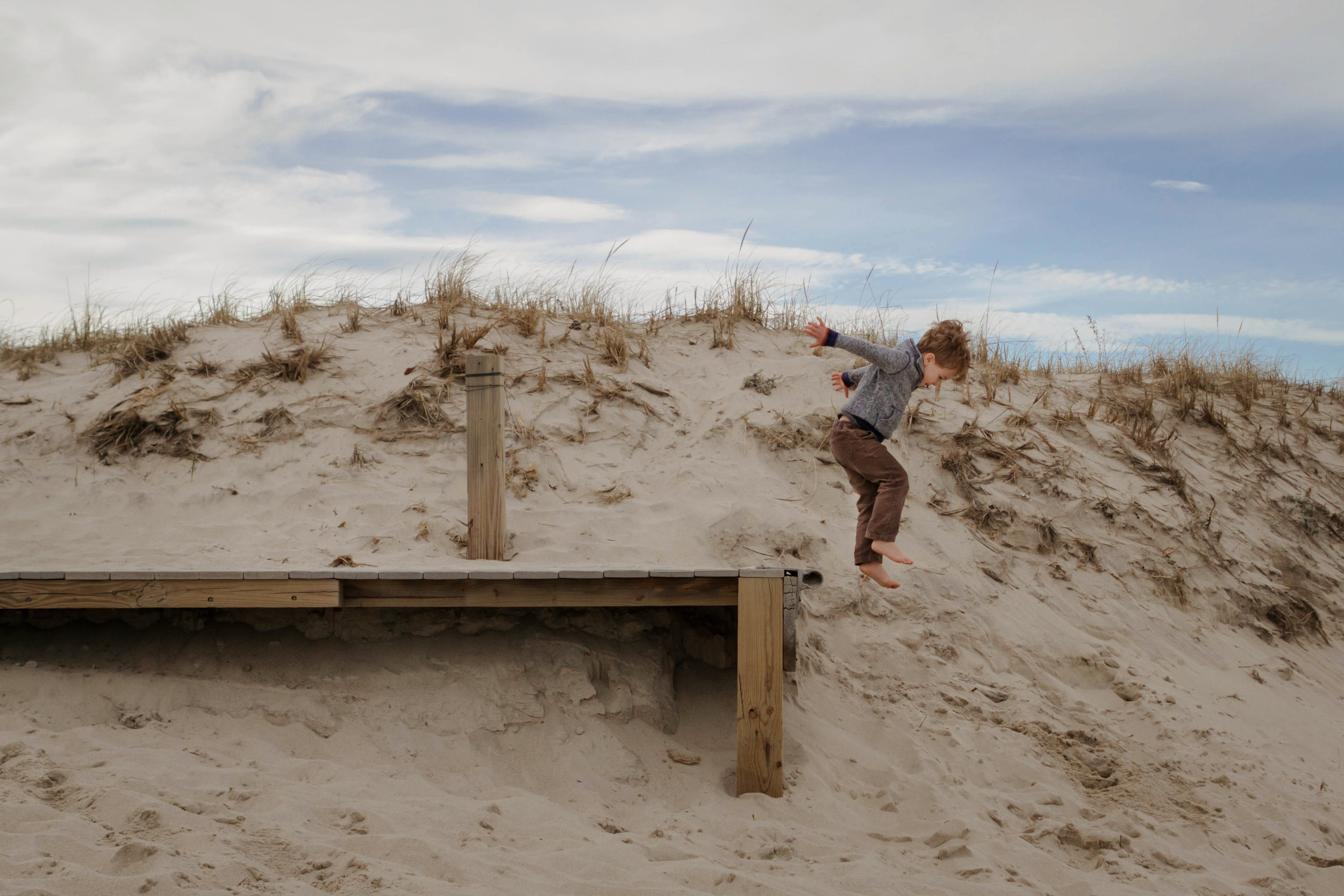 jumping for joy at nauset - laura barr photography