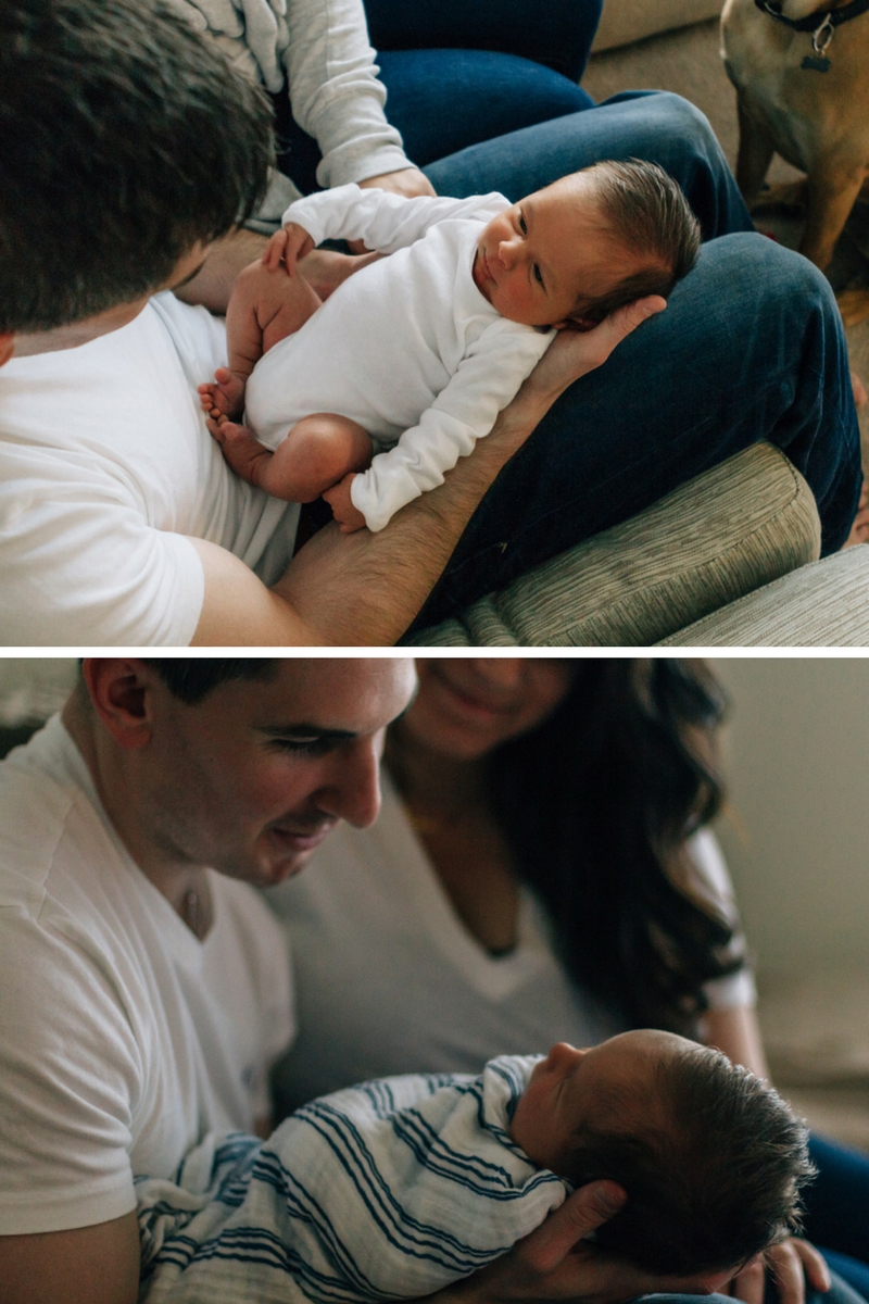look of love dad and newborn - laura barr photography