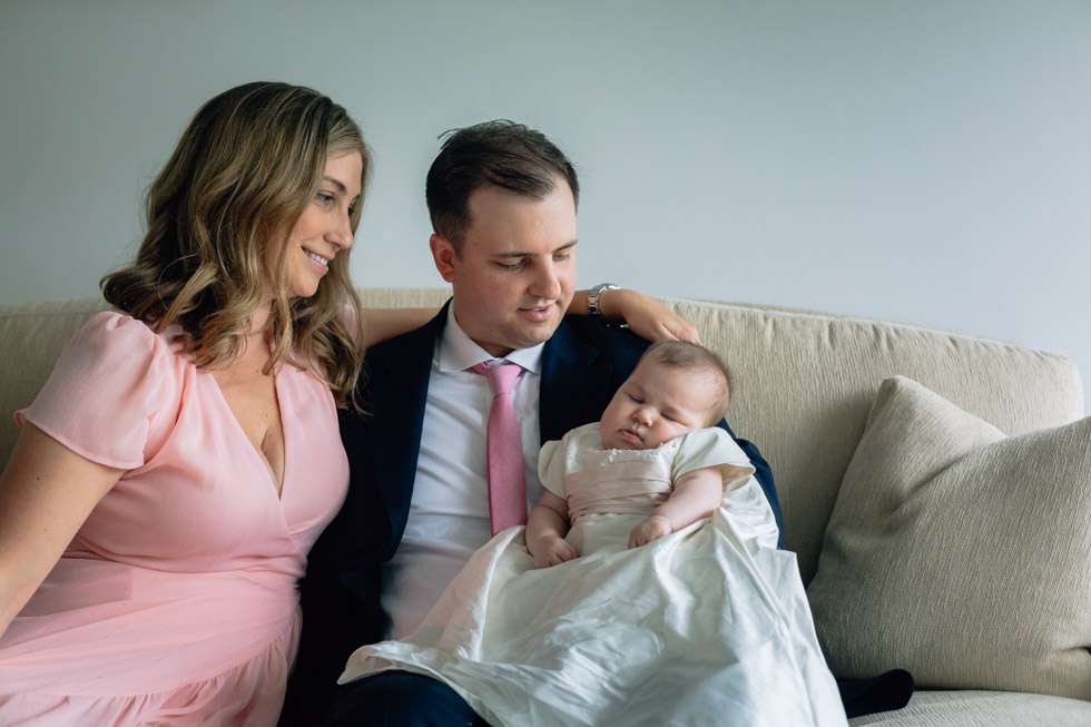 look of love on baptism day - laura barr photography