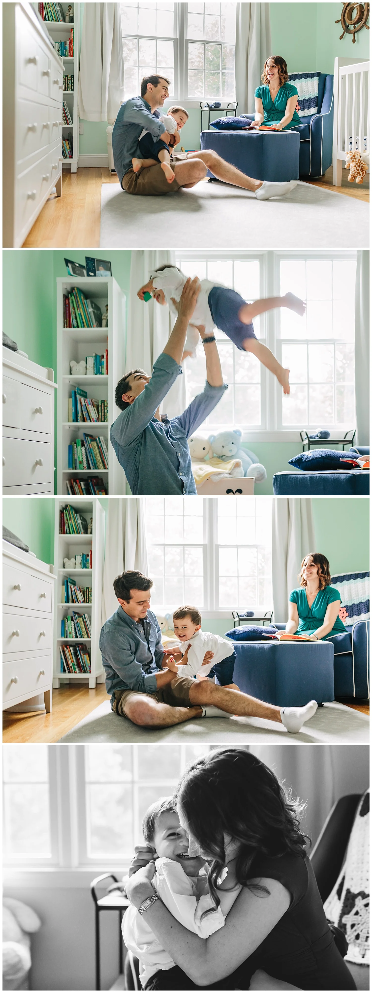 sweet indoor family session by laura barr photography