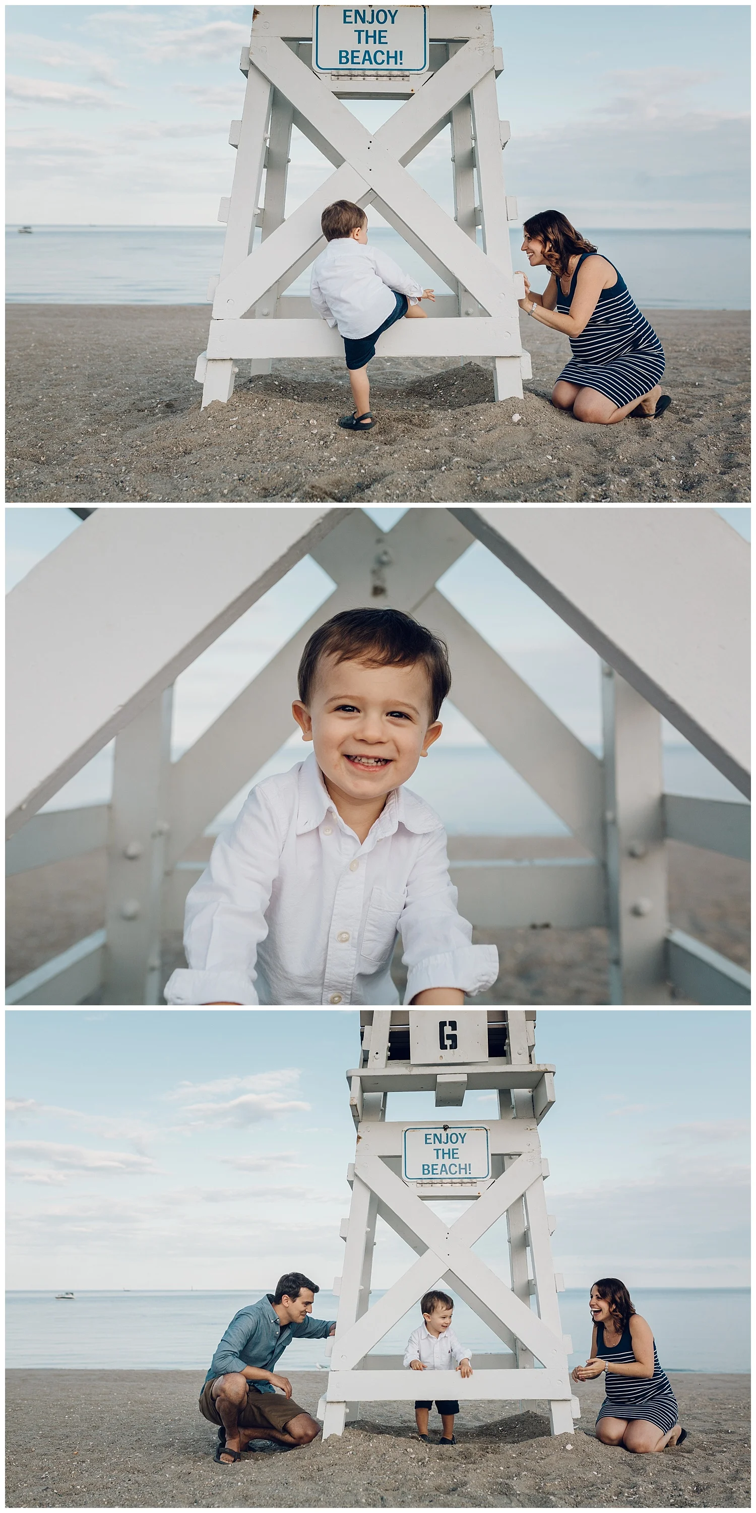 fun under the lifeguard stand by laura barr photography
