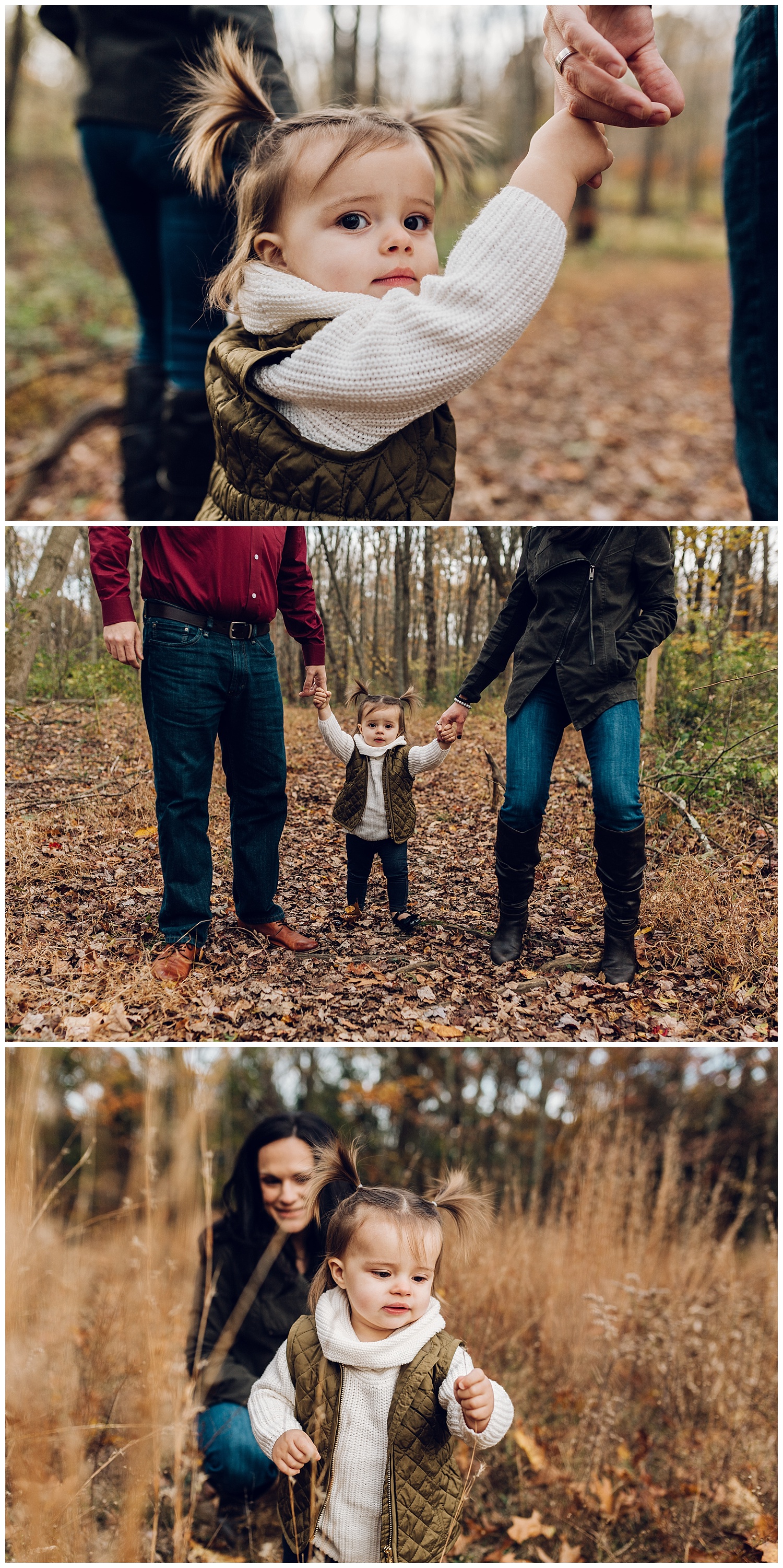 family photography in the woods