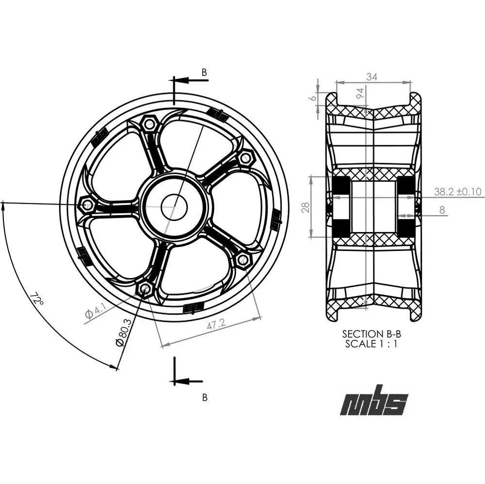 13234 - MBS Rockstar II Hub - Gray Camo (1) — MBS.COM