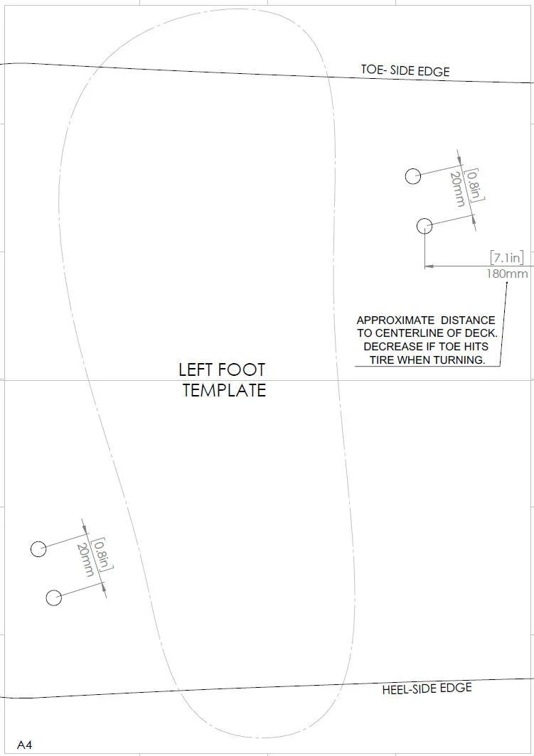 Longboard Truck Template