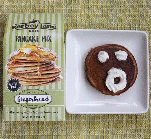 Oh my! @kerbeylanecafe has changed the package design, but inside you will find the same delicious gingerbread mix you love! #gingerbread #pancakes #breakfast #kerbeylanecafe #iamtiredofcooking