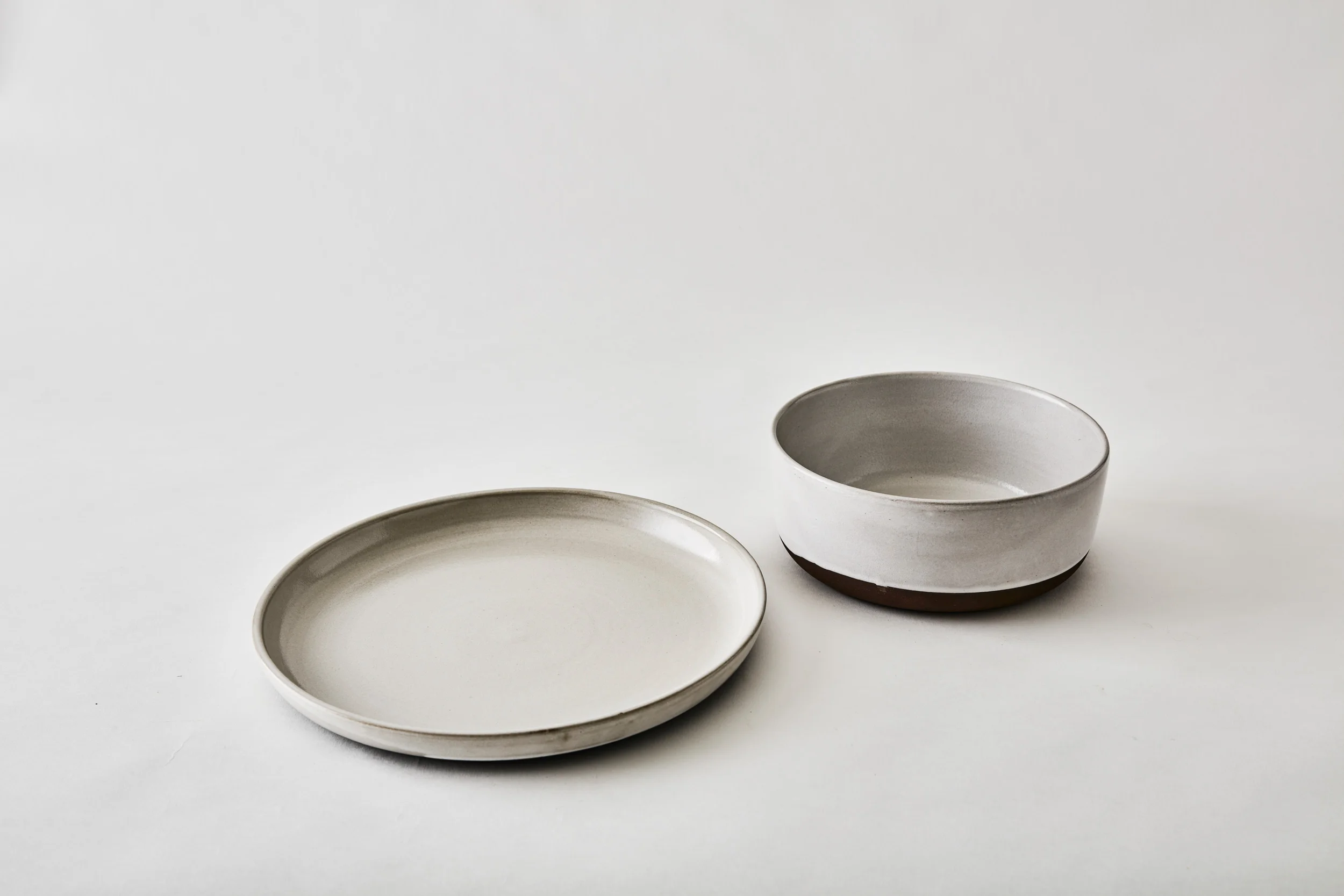 Light Gray Ceramic Servingware