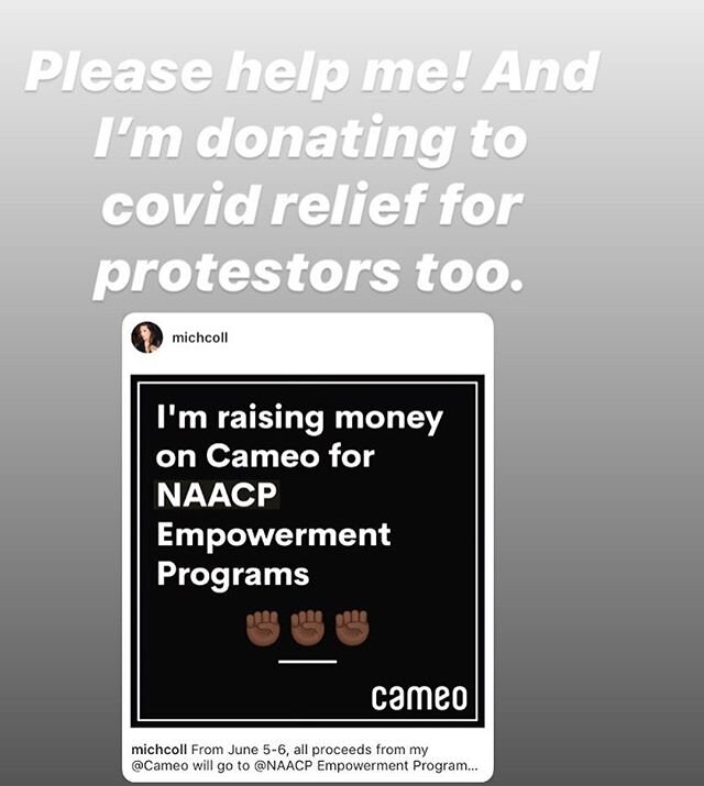 Not as popular as I thought so if any chance you&rsquo;re interested do it today to double donate to help protestors with covid relief and naacp. I wish I could give more but need your help. Thanks.