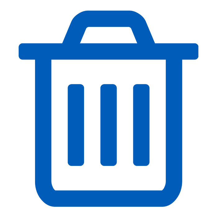 Trash Can Icon to Represent Reducing Waste