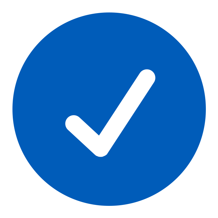 icon of circle with check mark