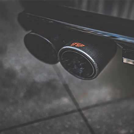 close up of car exhaust