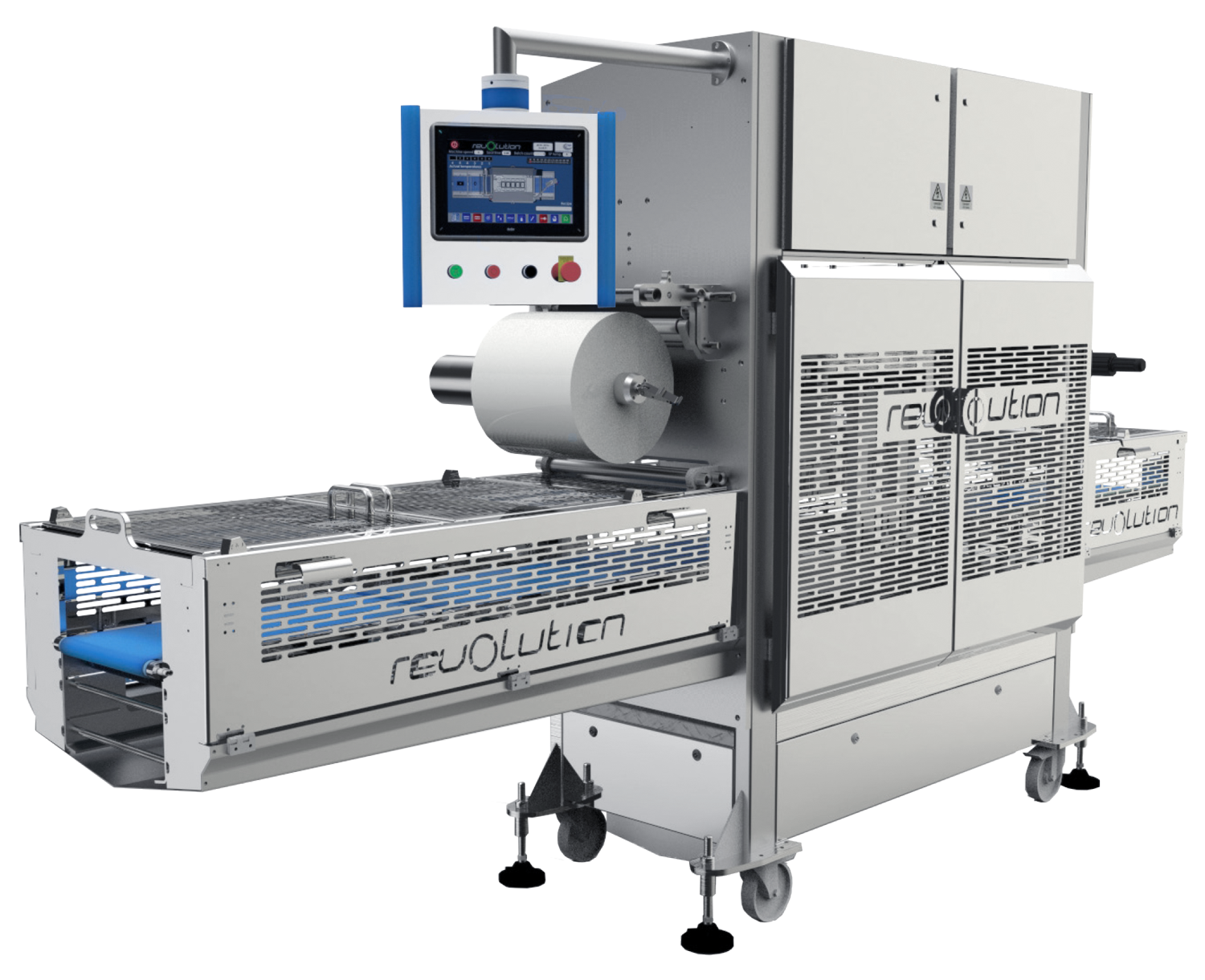Packaging Automation’s Revolution is a fully automatic tray sealing machine.