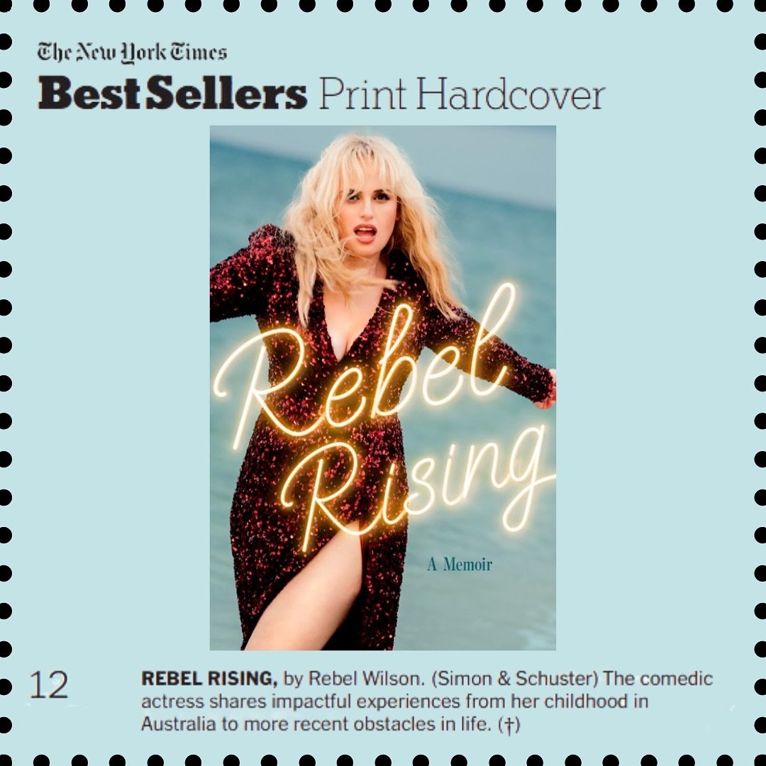 Rebel has risen&hellip; to the @nytimes bestsellers list 😍
Congratulations @rebelwilson you did it!! Hard work and a great book paid off 🙌