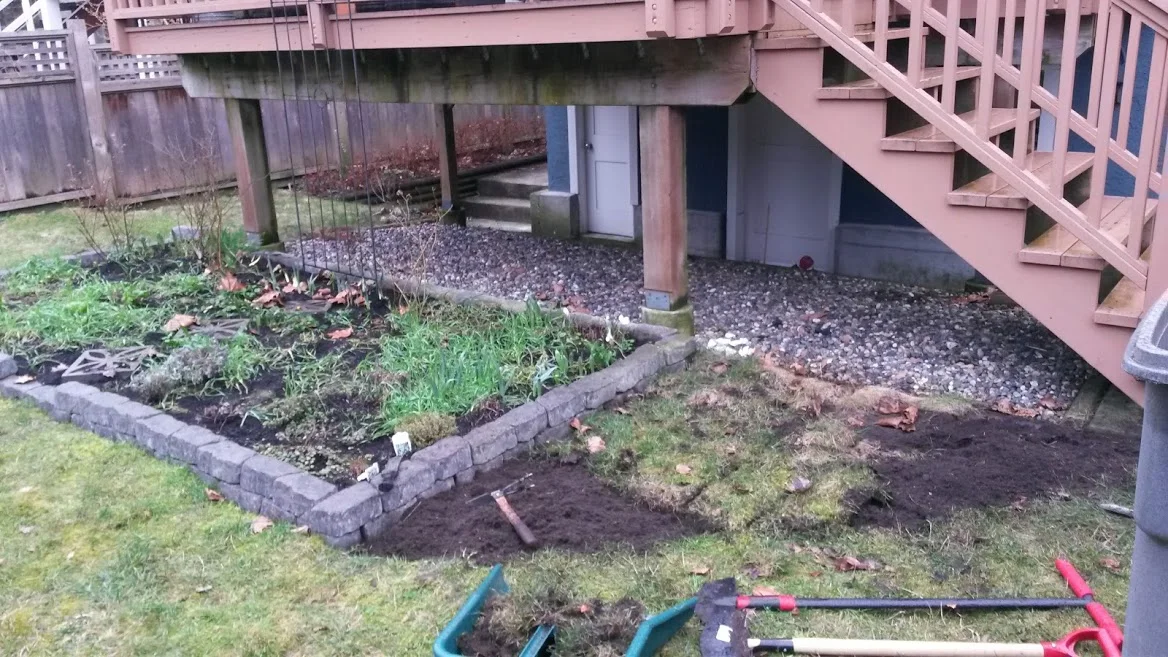 The following spring we created an additional bed for a Zucchini Patch.