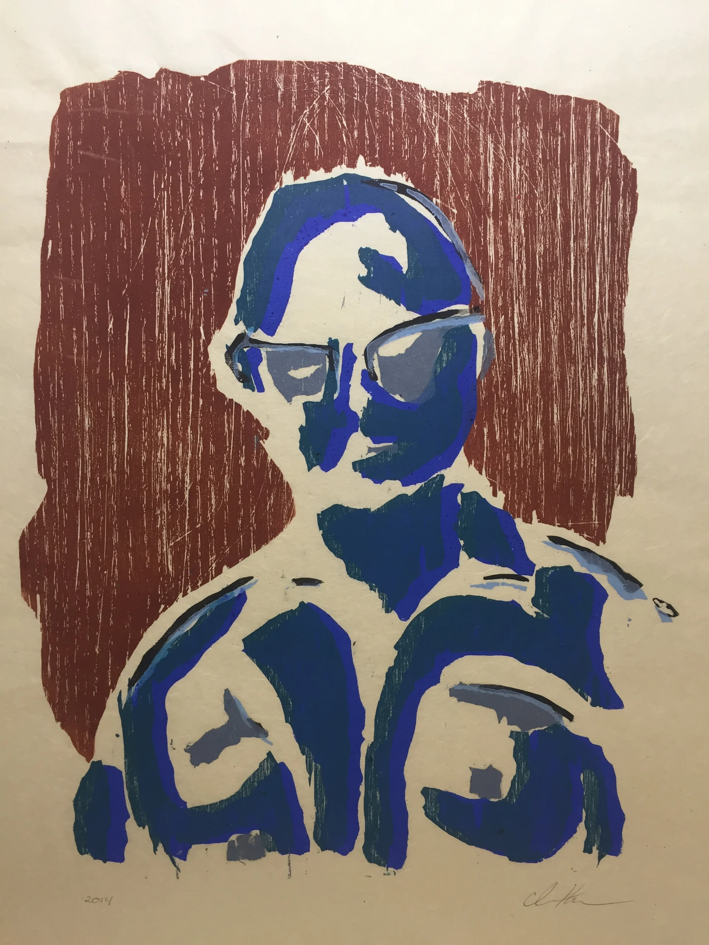 Untitled, Multi-block woodcut, 2014