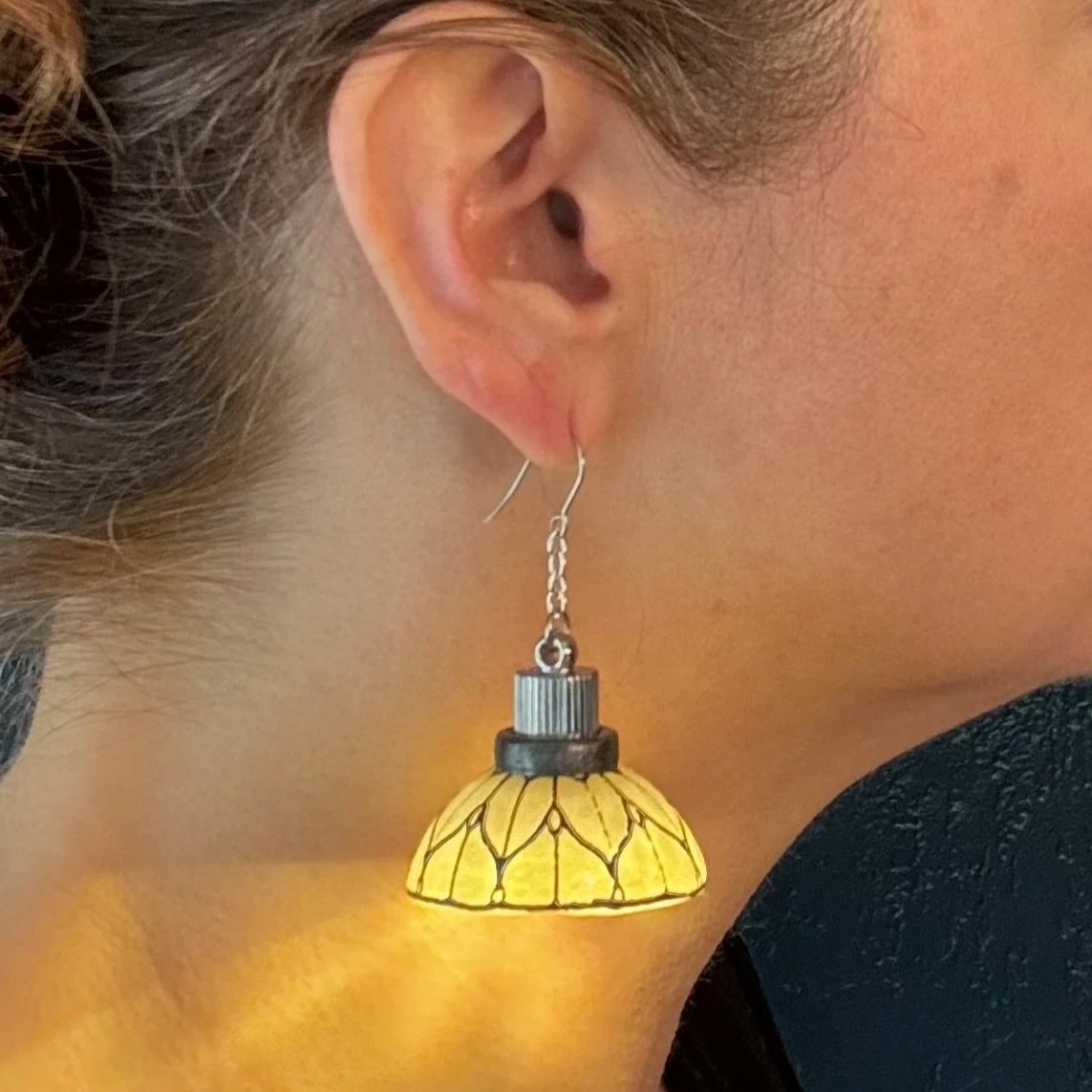 17 Ready-to-Ship Printed Stained Glass Illuminated Earring