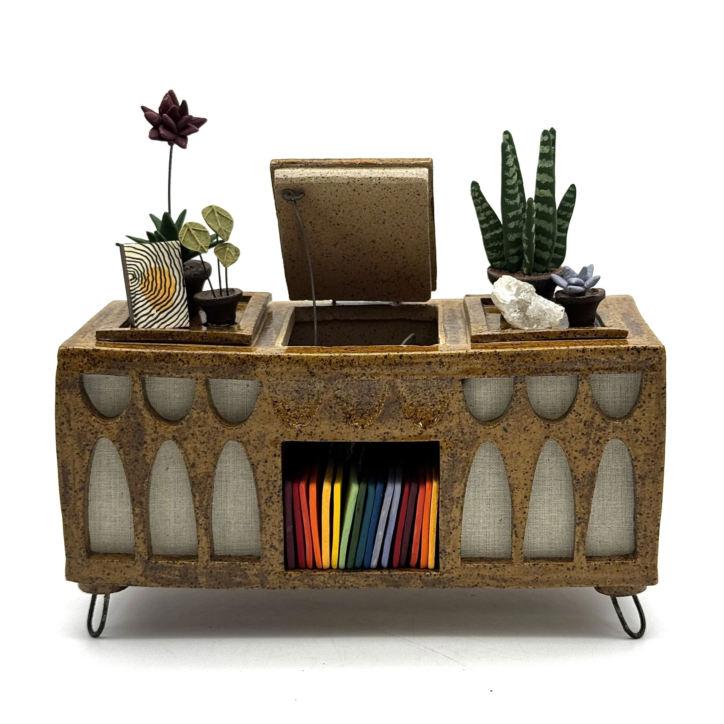 4-Preorder Broyhill Bluetooth Record Console with Colorful Turn Table