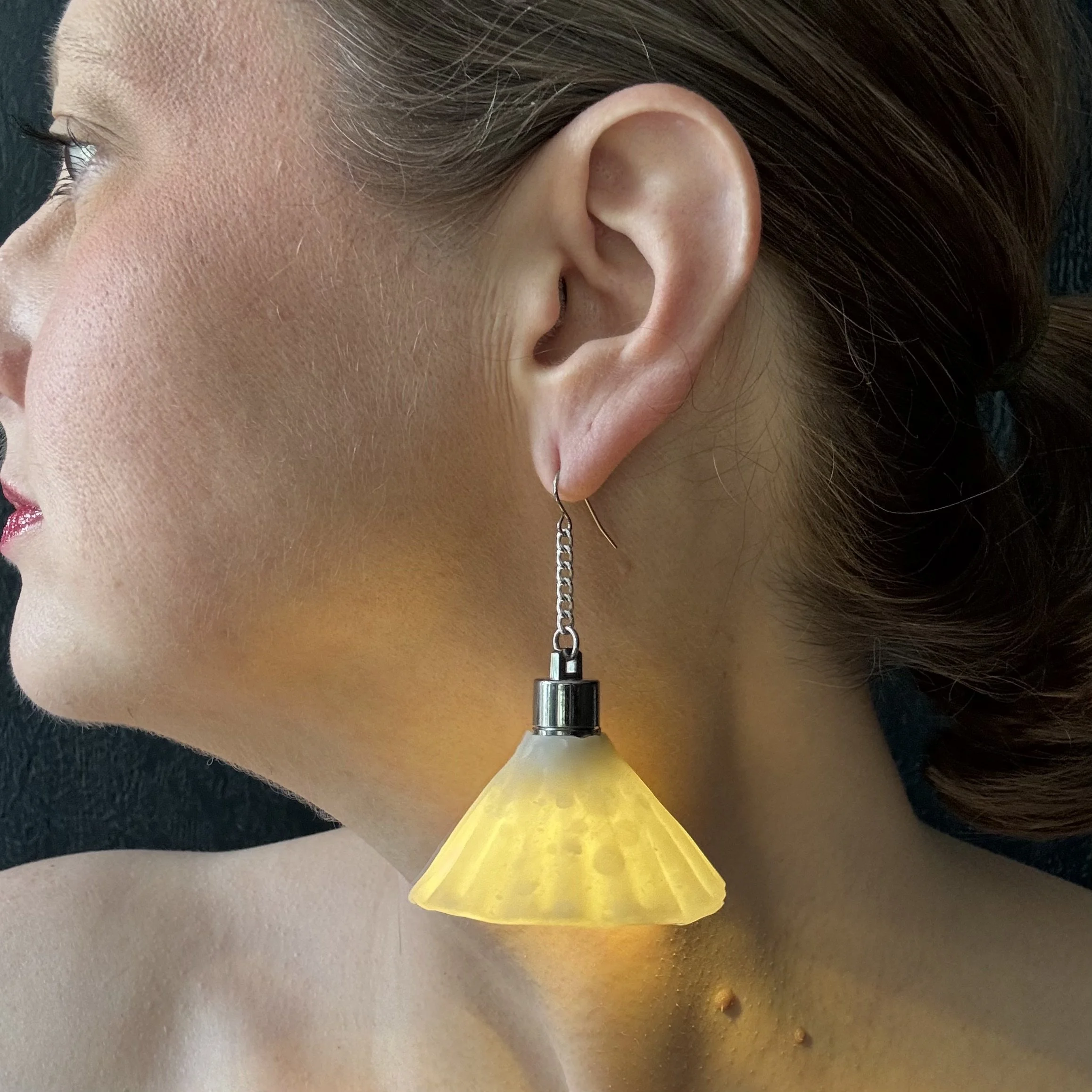 Lamp Shade #3 Illuminated Earrings