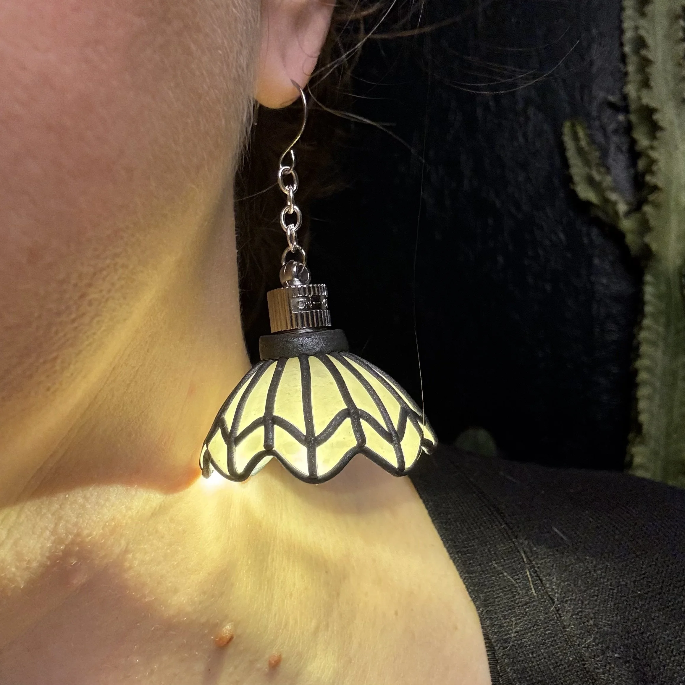 Hand Leaded Illuminated Earrings 34