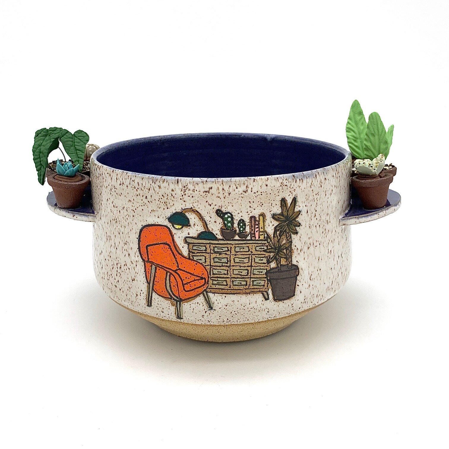 Mid Century Vignette Planter