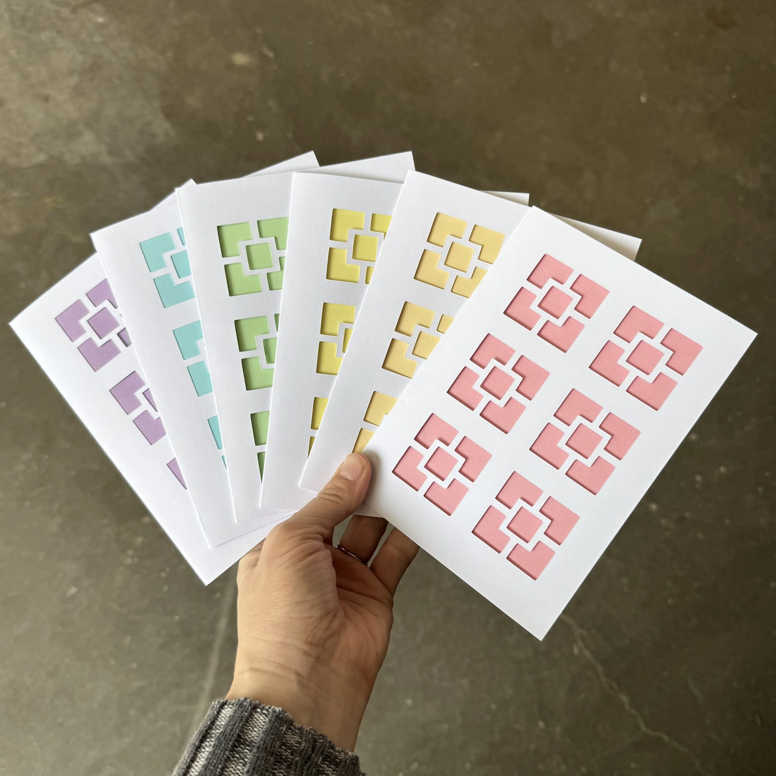 13- Breeze Block Greeting Card - Set of 6