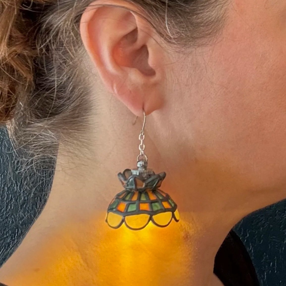 50 Ready-to-Ship Hand Leaded Stained Glass Illuminated Earrings