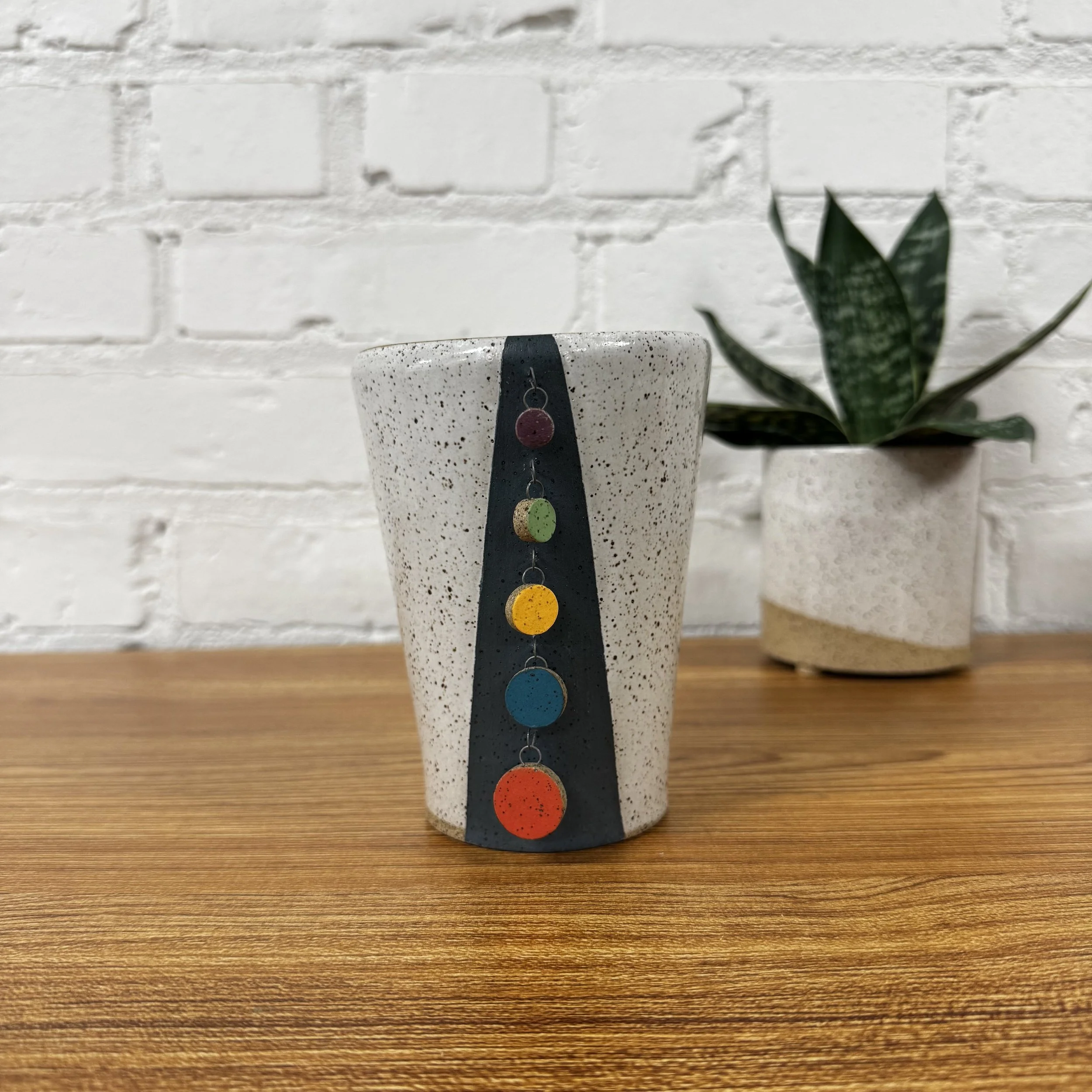 21- Maroon, Green, Yellow, Blue, Orange Jingly Tumbler