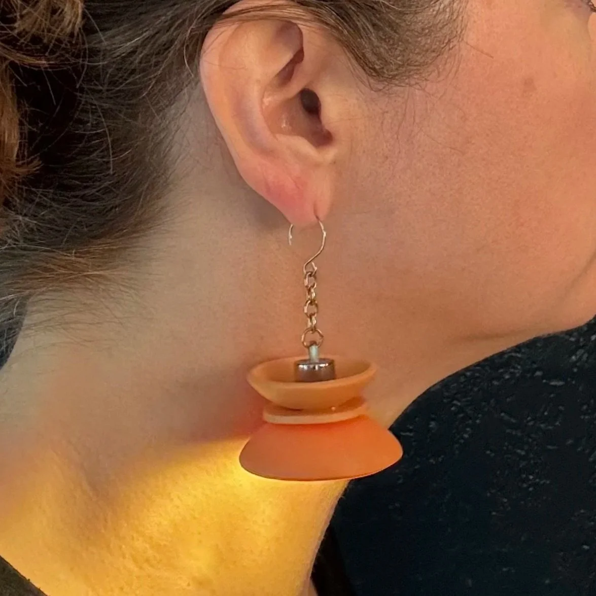 8- Ready-to-Ship- 3 Tier Illuminated Earrings