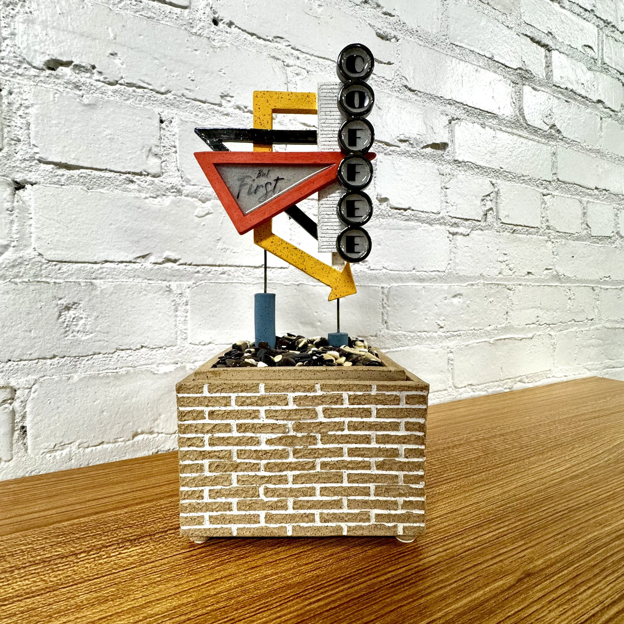 "But First Coffee" - Roadside Sign Jar