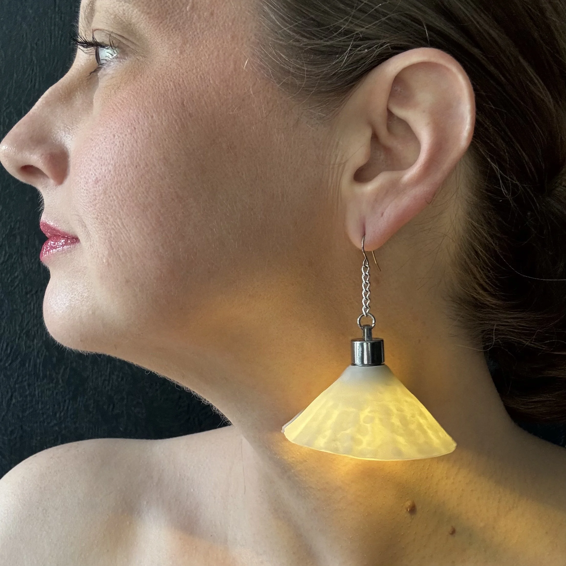 Lamp Shade #1 Illuminated Earrings