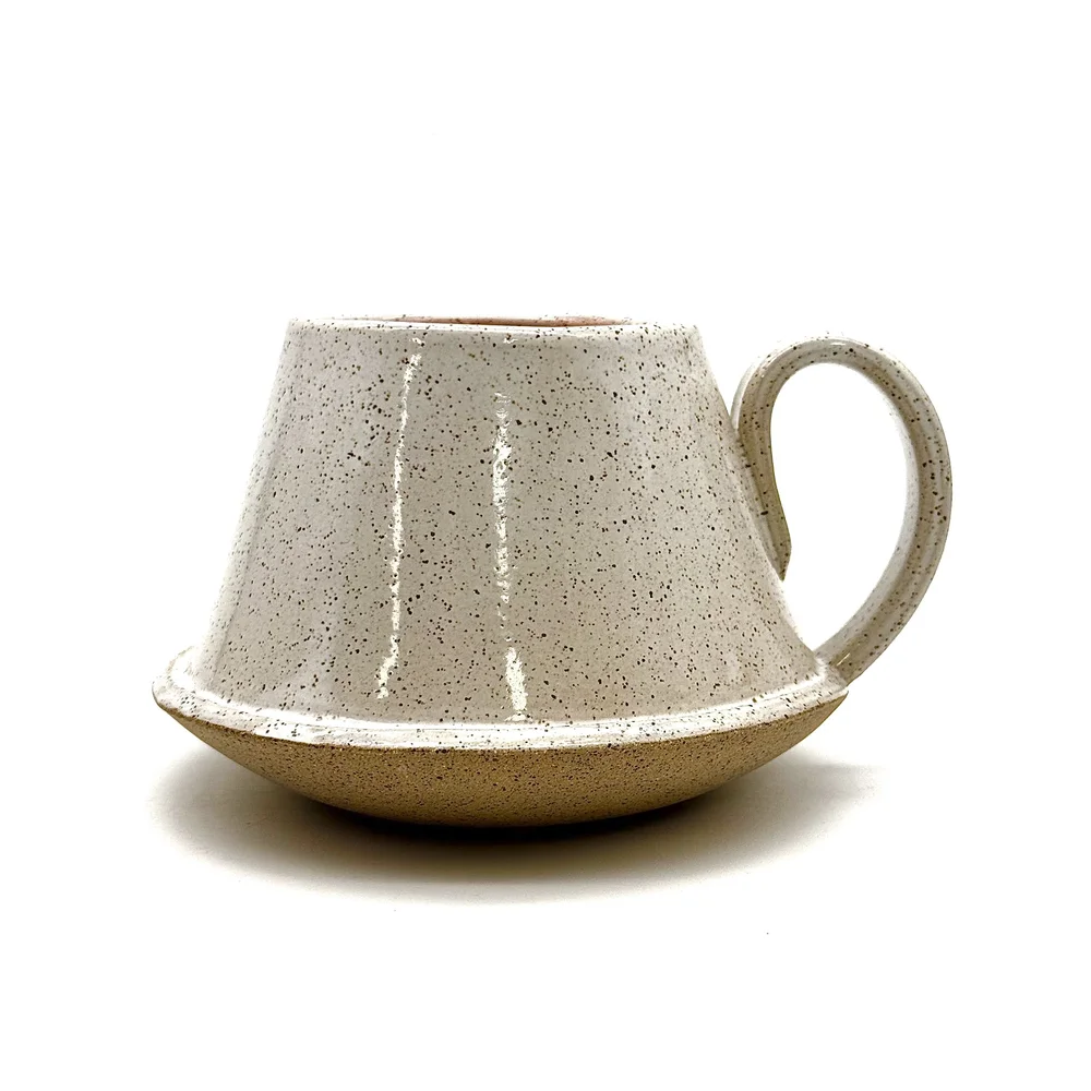 29- Low Tapered Gallery Wall Mug with Coil Pot and Red Jasper