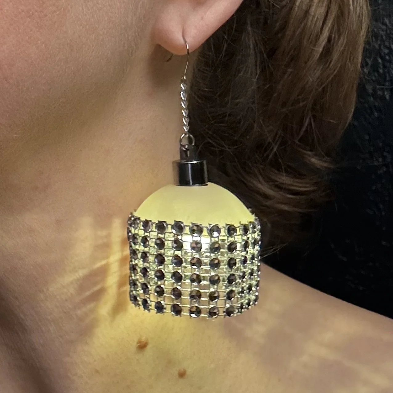 8- Single Preorder Sparkle Grid Illuminated Earring (Ship Date 12/6/25)