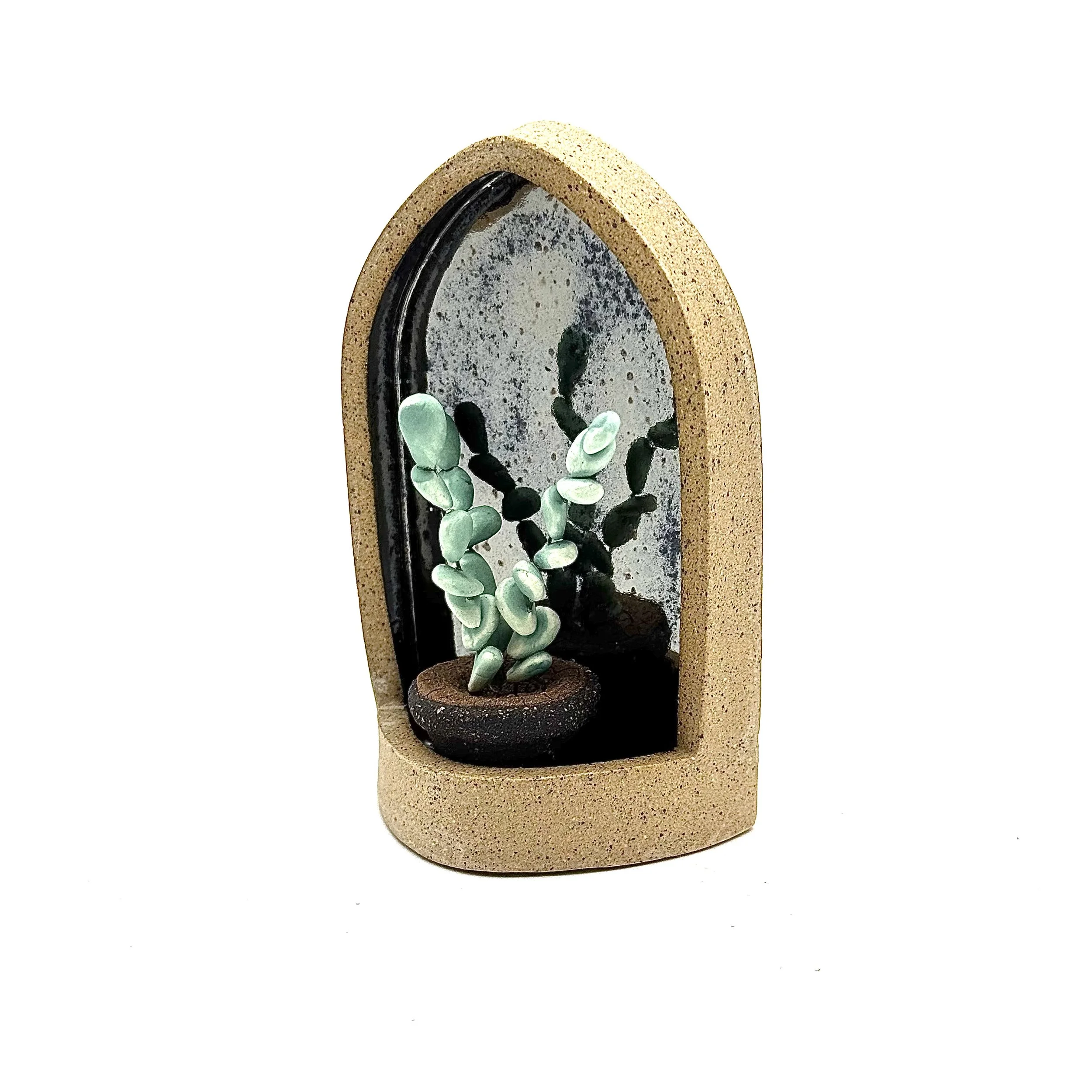 102- Large Gothic Wall Hanging Arch with Jade