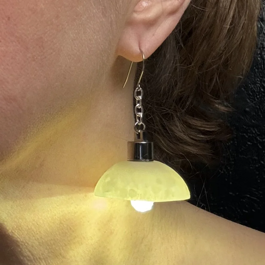 2- Single Preorder Translucent Dome Earring (Ship date- December 6th)
