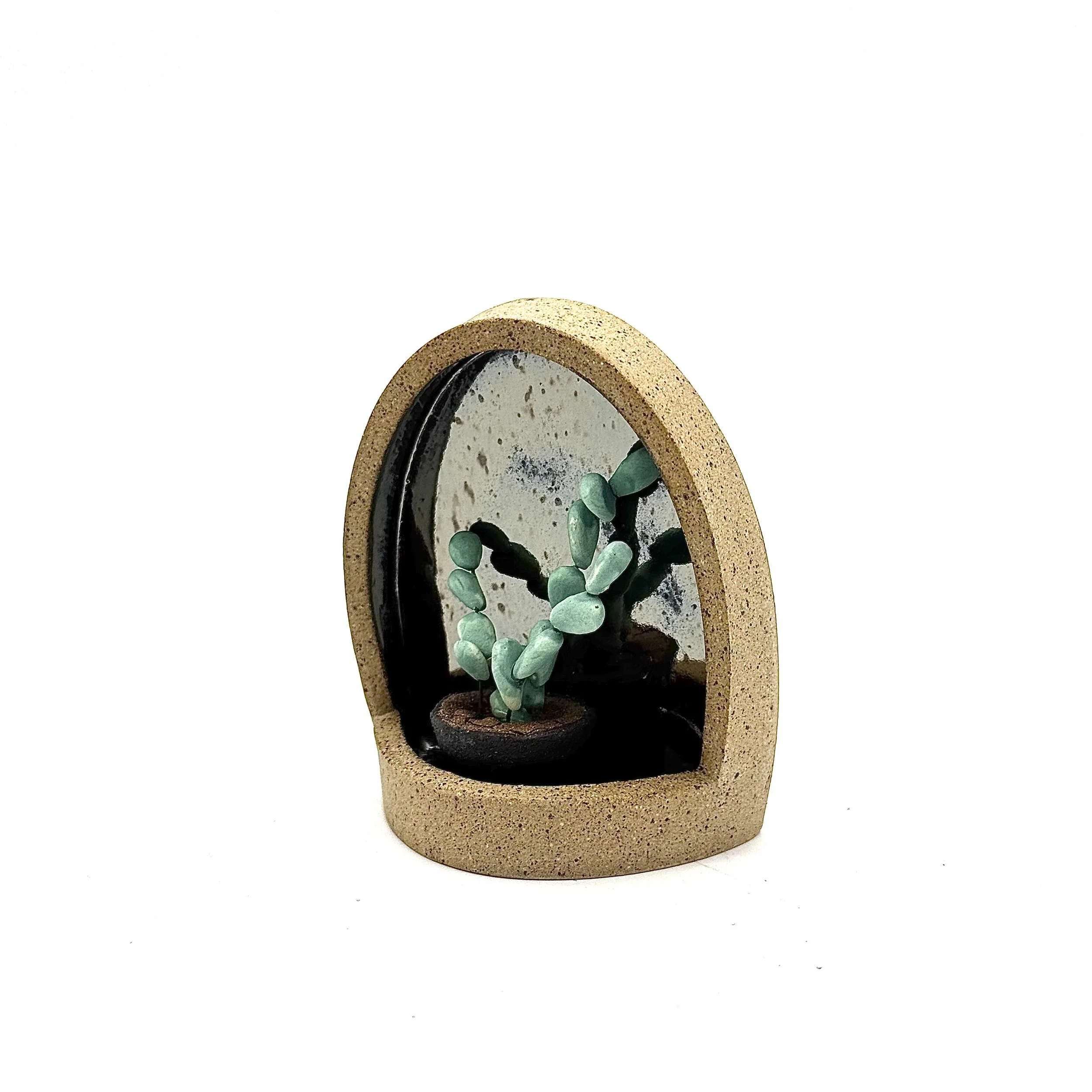 76- Small Tapered Parabolic Wall Hanging Arch with Jade