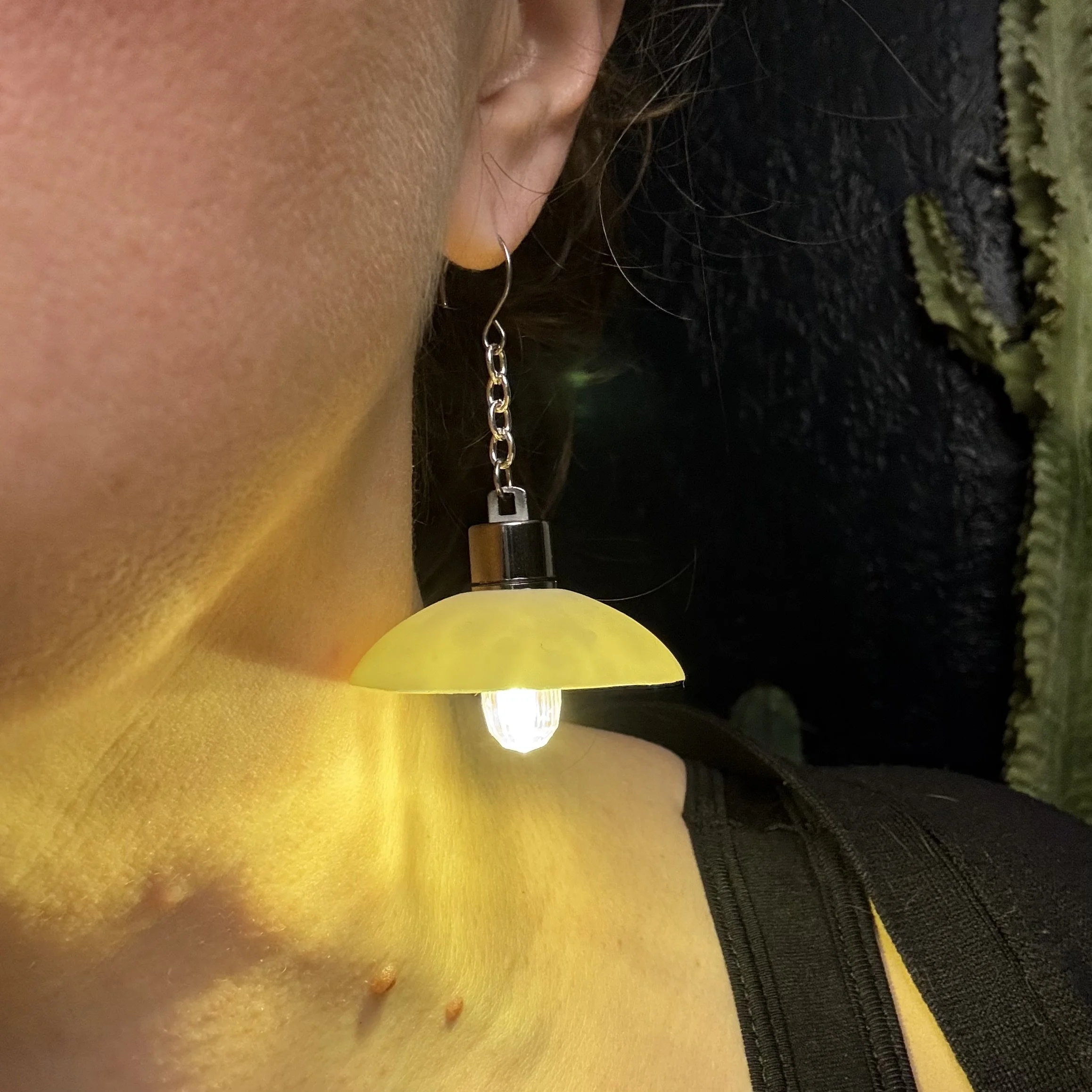 Glow in the Dark Dome Illuminated Earrings 18