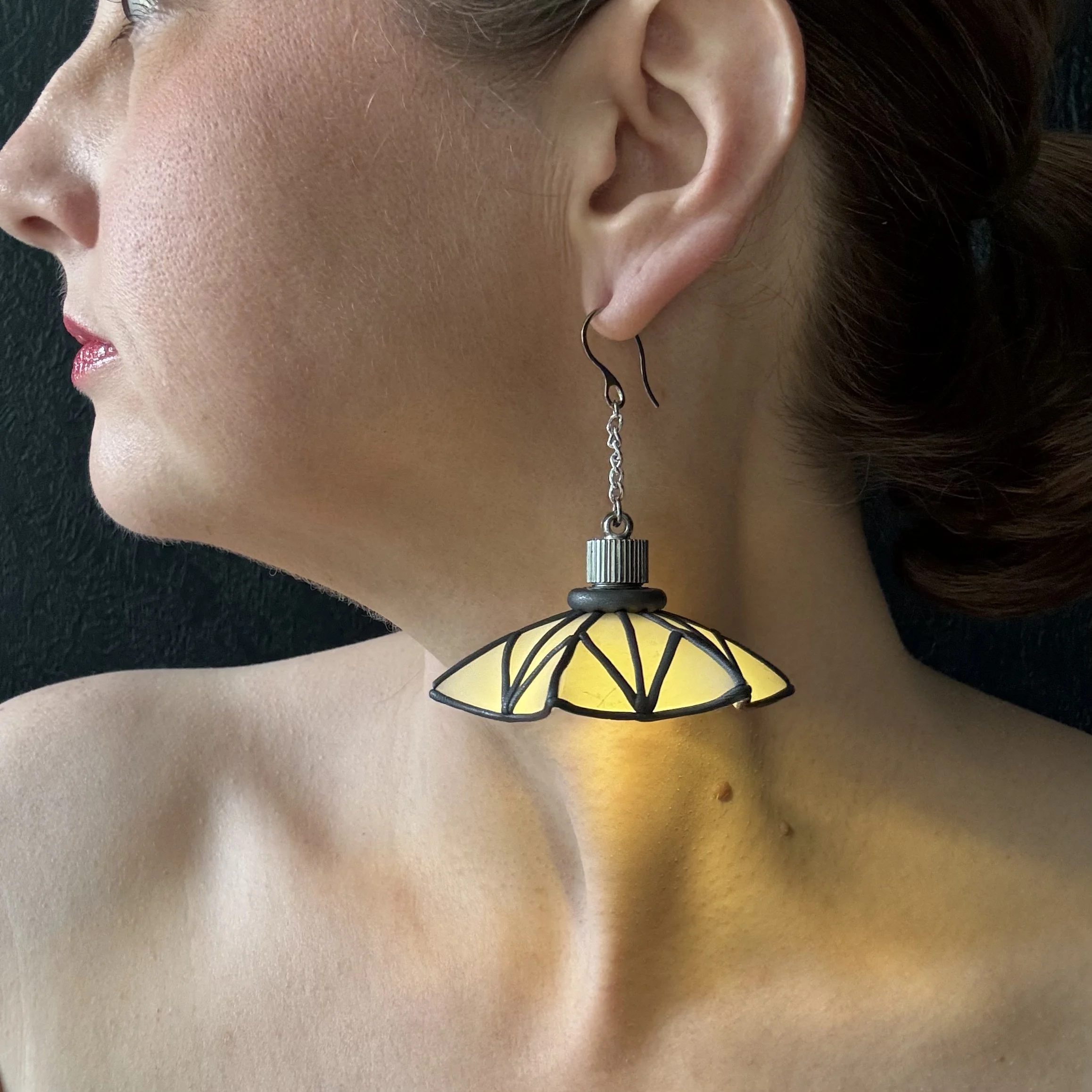 Stained Glass Illuminated Chandeliearring #8