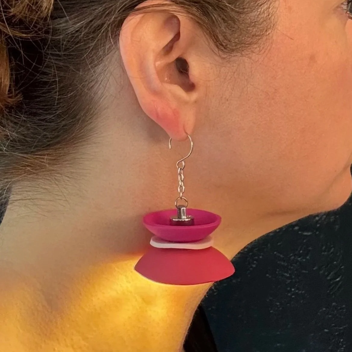 7- Ready-to-Ship- 3 Tier Illuminated Earrings