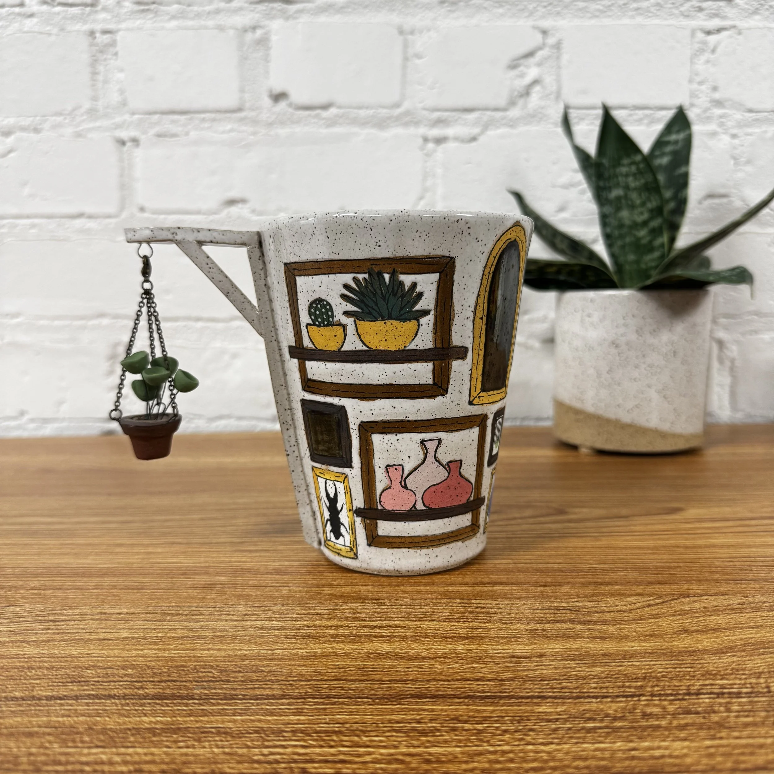 35- Gallery Wall Tumbler with Pilea