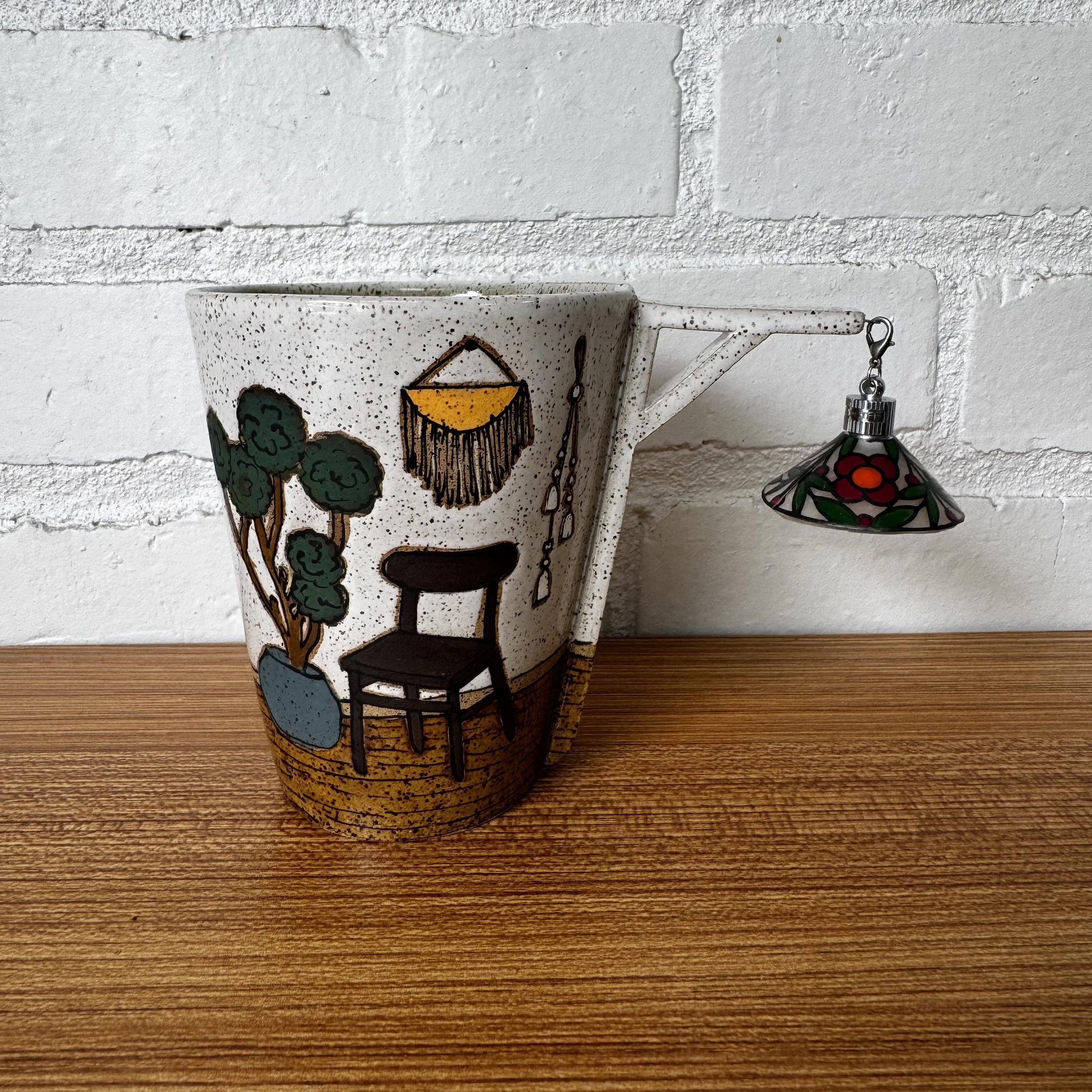 Lamp Tumbler with Stained Glass Lamp