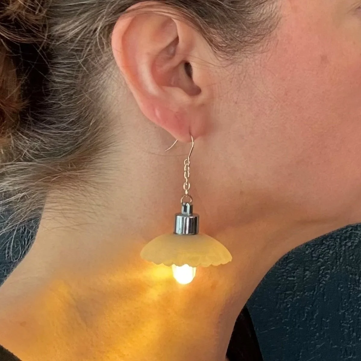 1 PREORDER Tiny Scallop Illuminated Earrings (Ships in 6-8 weeks)