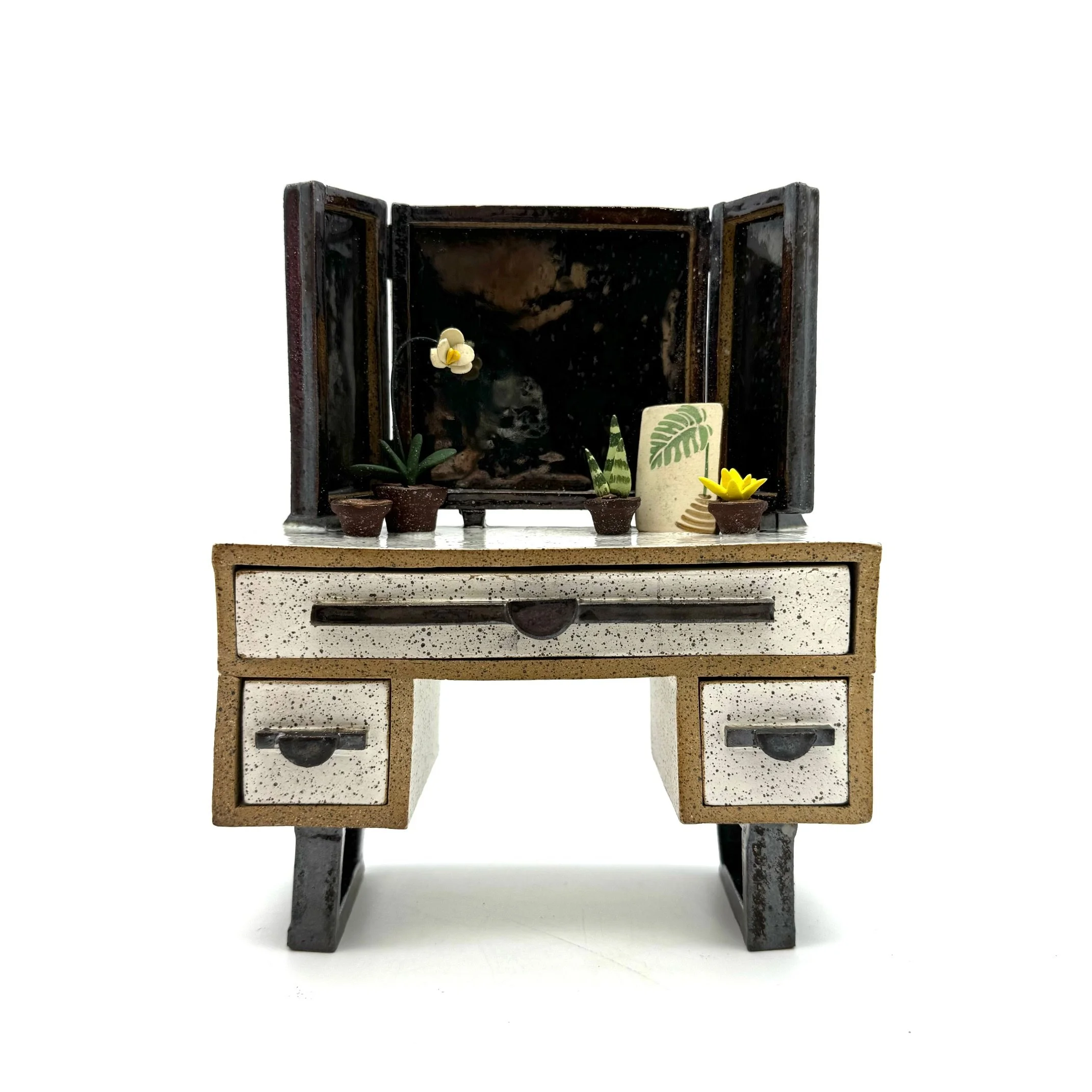 Miniature Vanity Jewelry Box