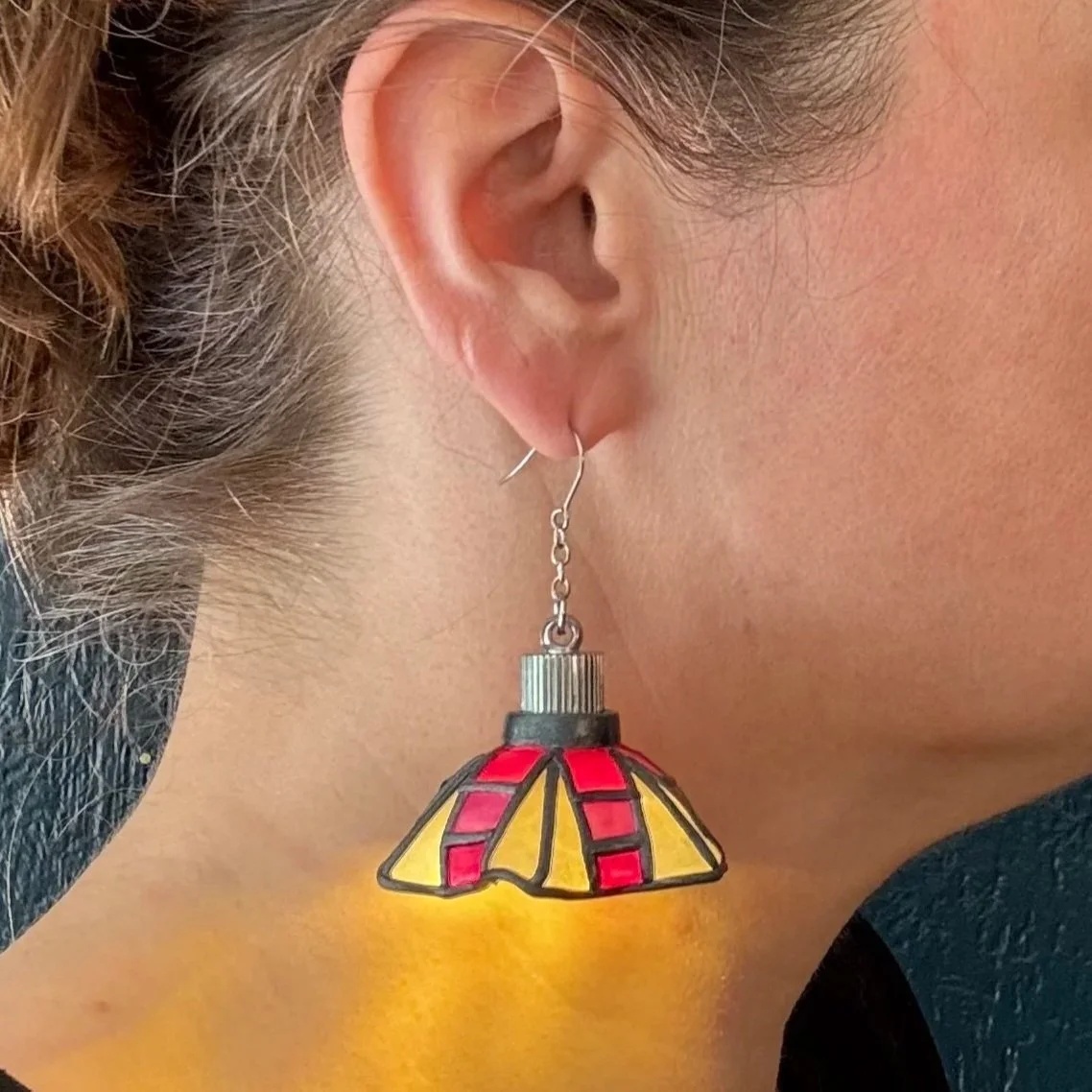 43 Ready-to-Ship Hand Leaded Stained Glass Illuminated Earrings