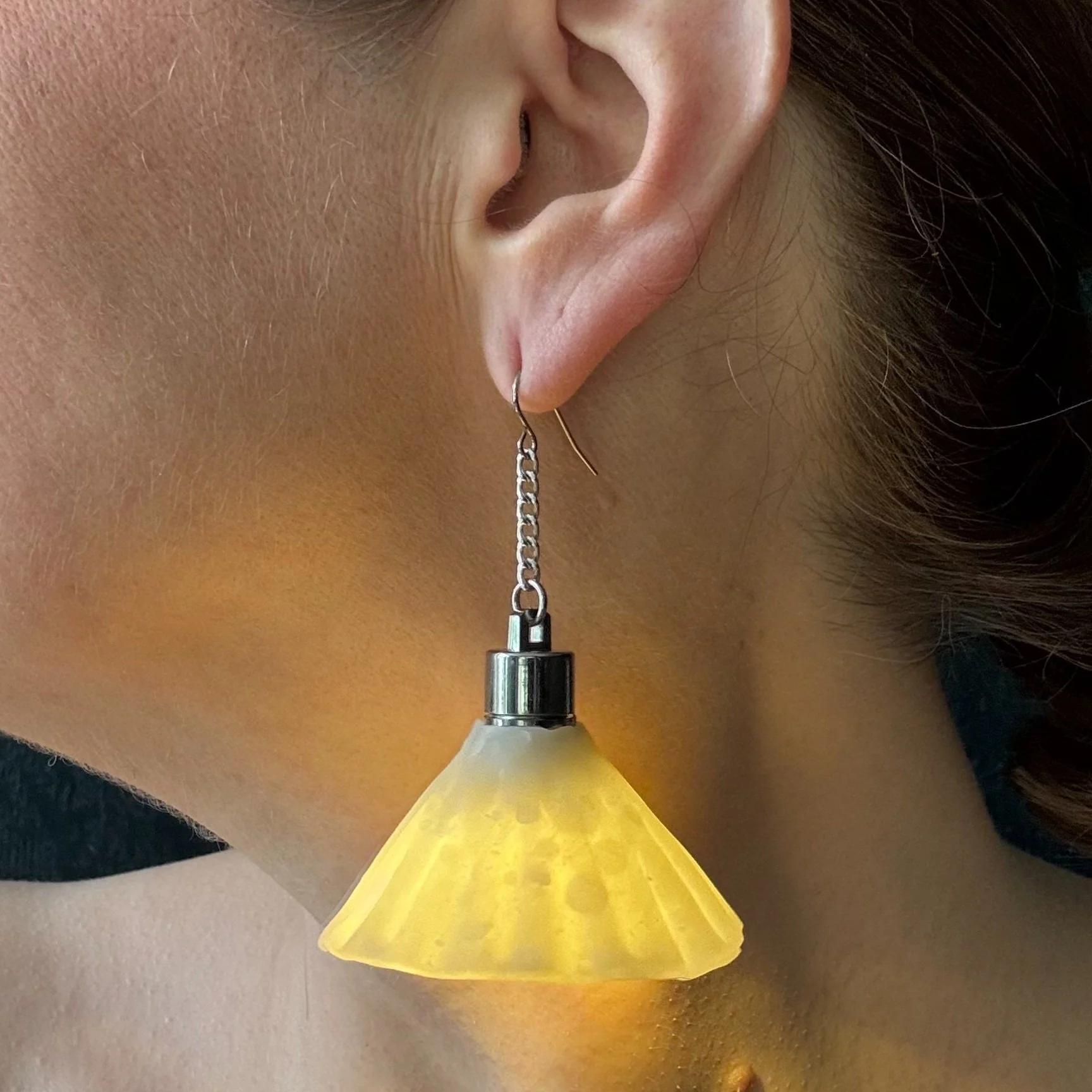 5- Preorder Single Lamp Shade Illuminated Earring (Ship date 12/6/25)