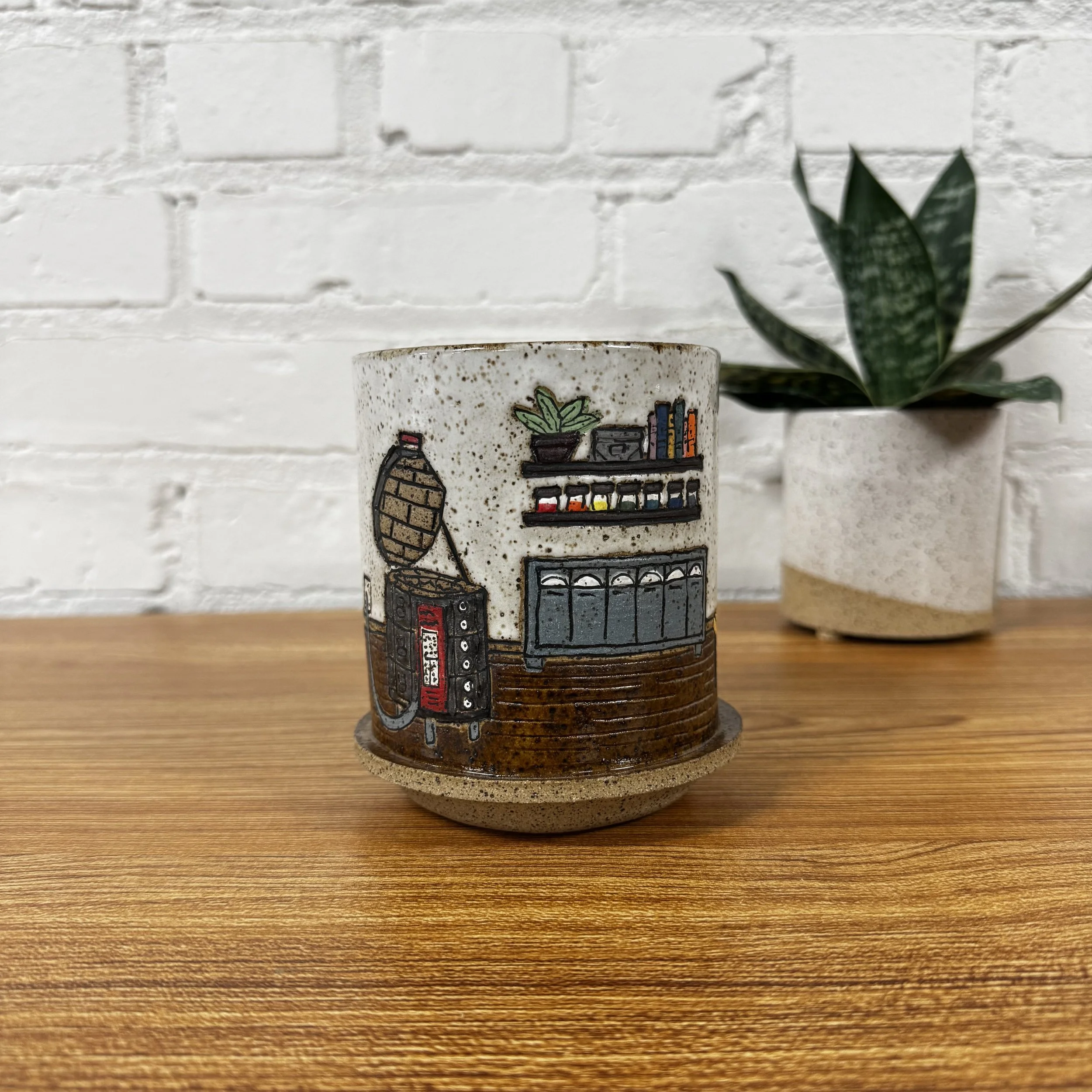 32- Studio Test Tile Tumbler with Dry Material Storage and 16 Test Tiles