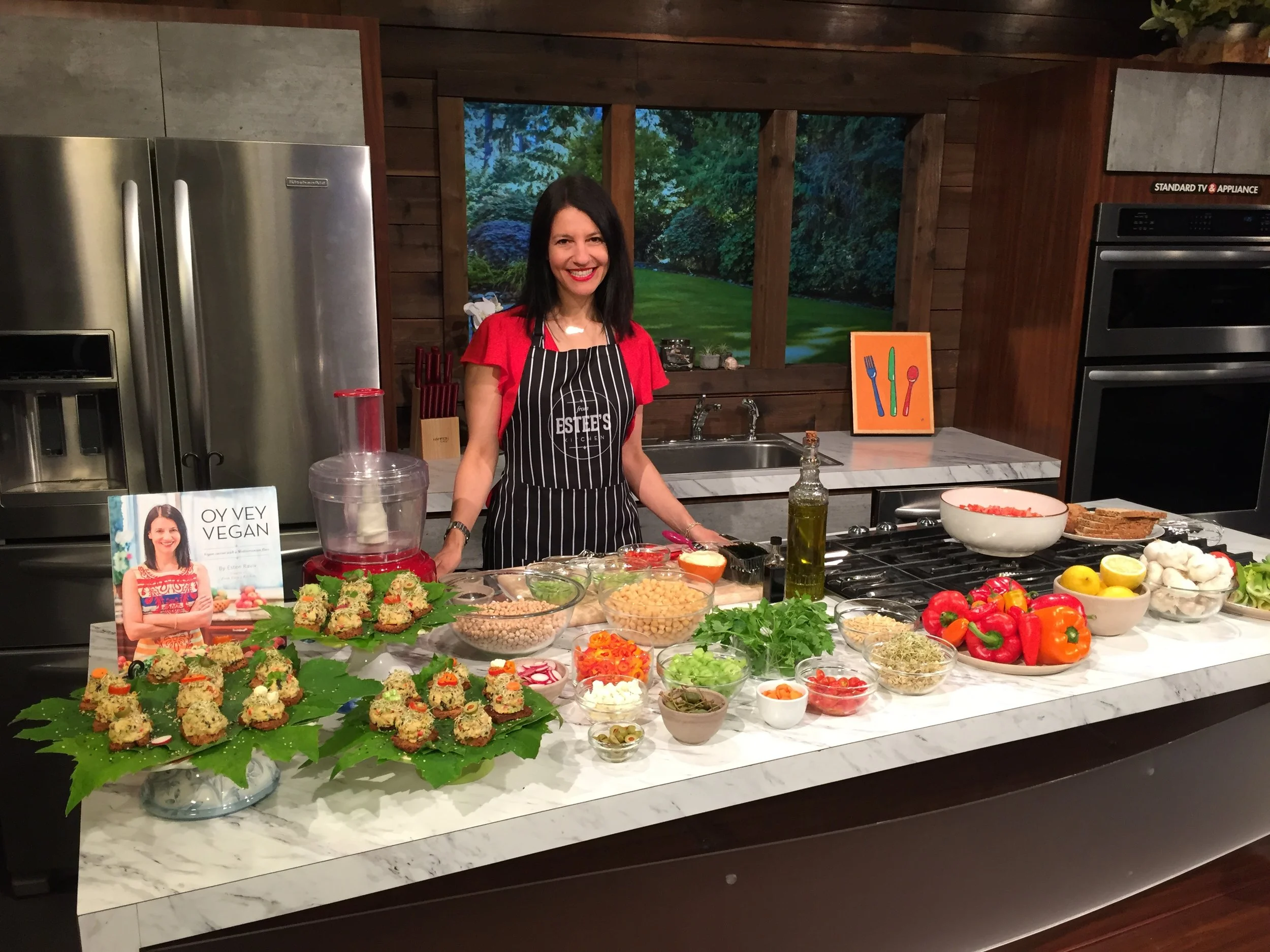 AM Northwest KATU TV - cooking segment / Mock Tuna Salad