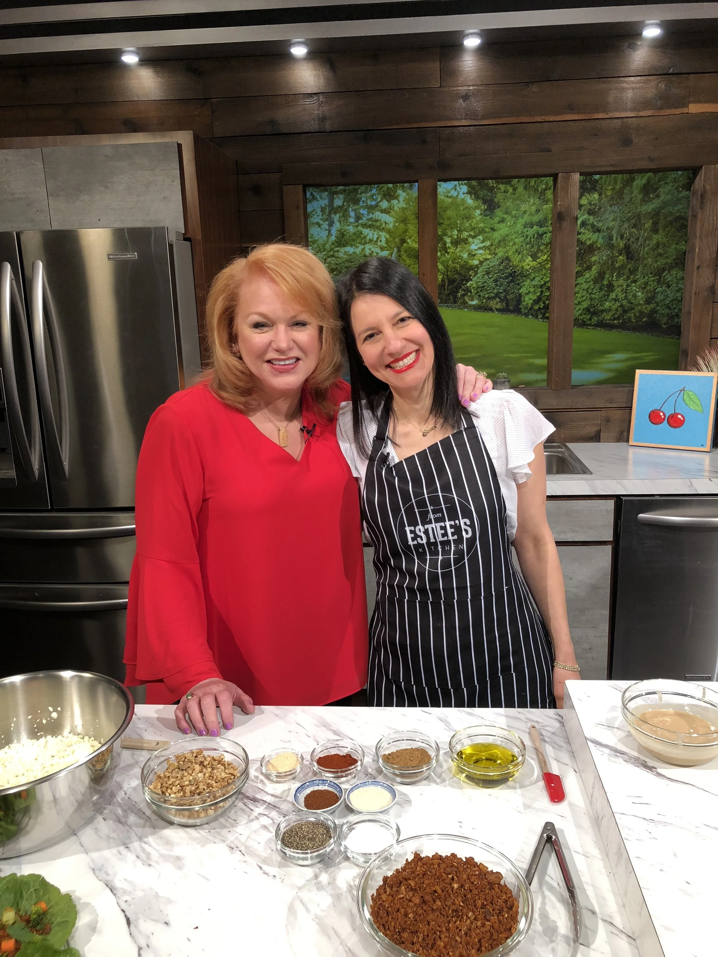 AM Northwest KATU TV- Cooking Segment / Cauliflower Lettuce Wrap